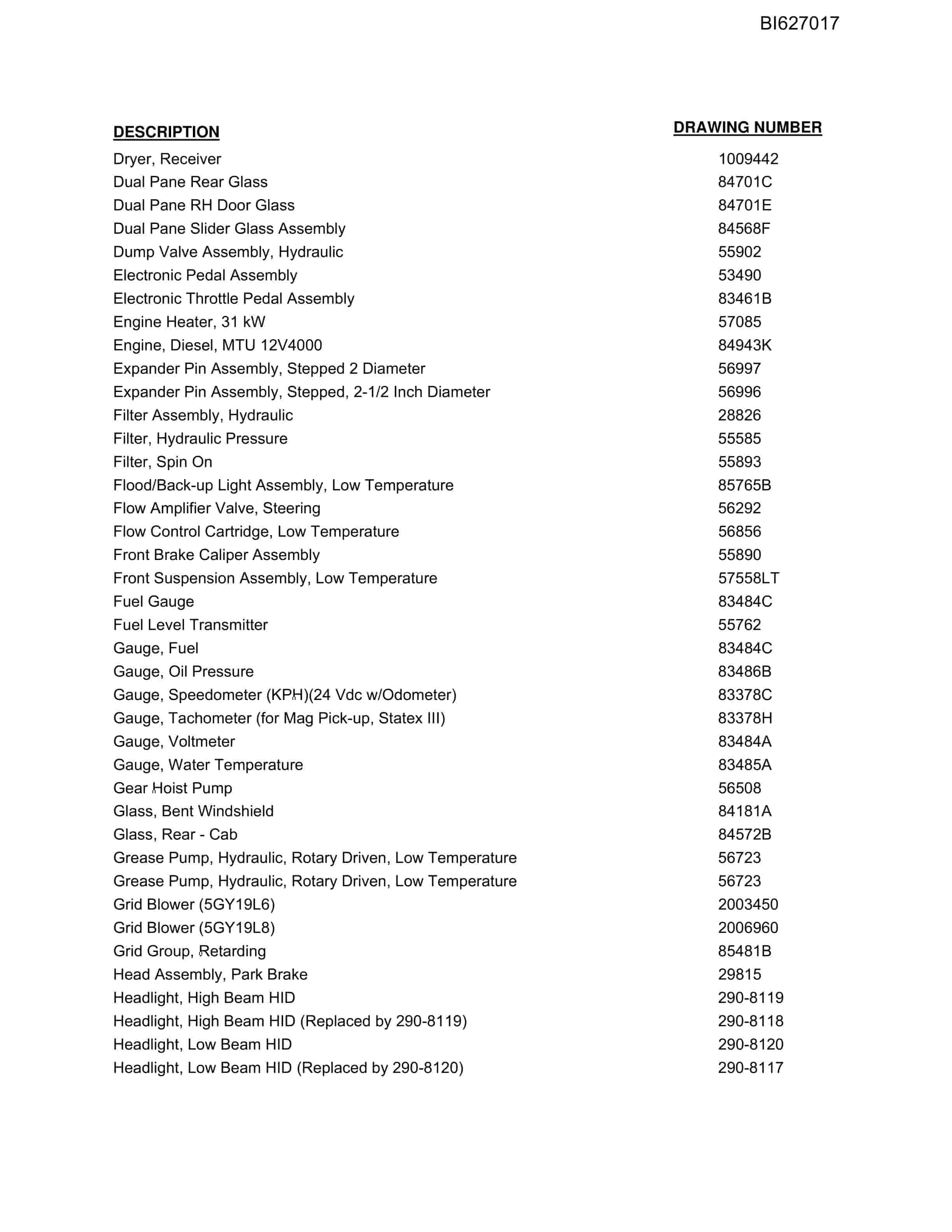 Caterpillar MT3300 AC Truck Parts Manual BI627017 3 Caterpillar MT3300 AC Truck Parts Manual BI627017 - Image 3
