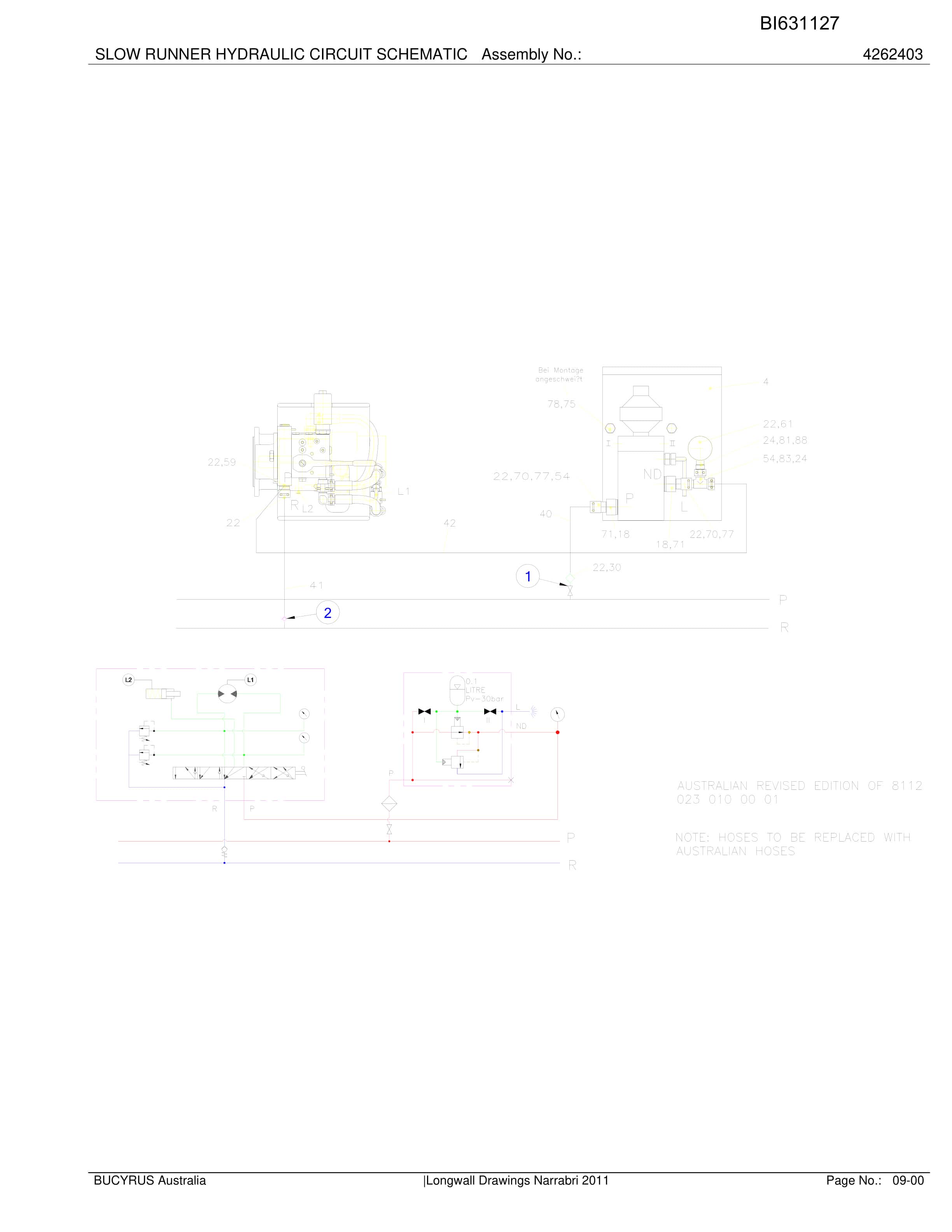 Caterpillar Narrabri Longwall Drawings Parts Manual BI631127-4