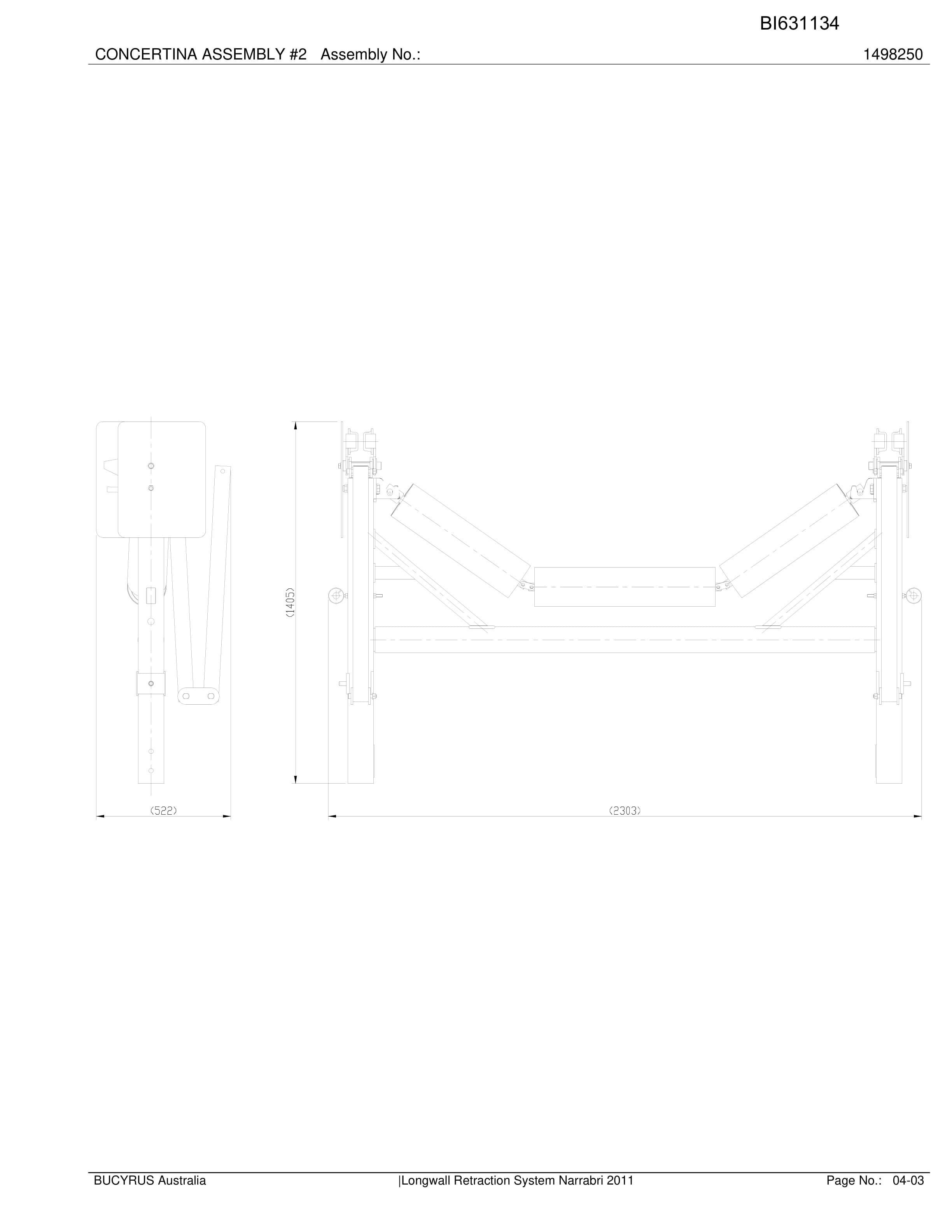 Caterpillar Narrabri Longwall Retraction System Parts Manual BI631134-2
