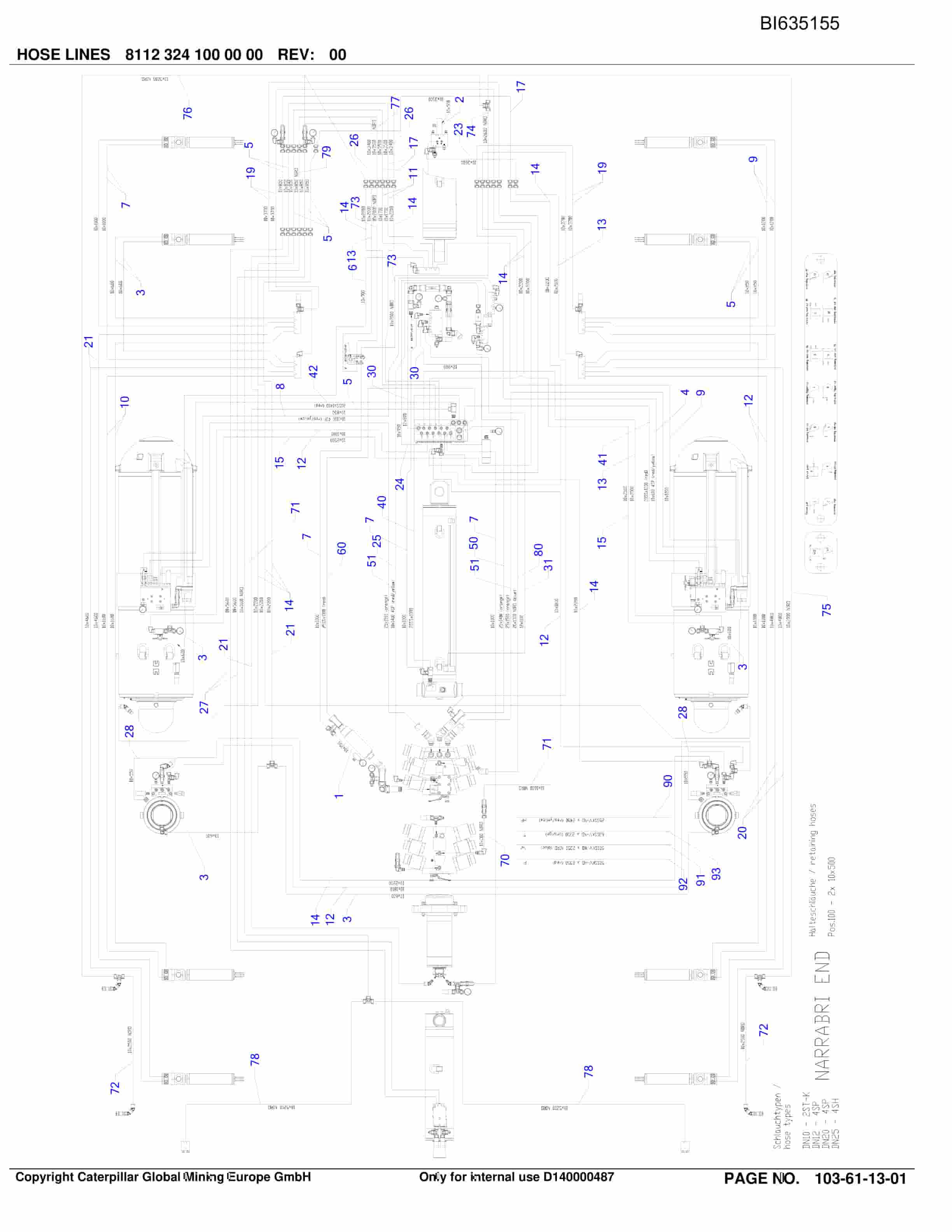 Caterpillar Narrabri Roof Support And Accessories Parts Manual BI635155-2