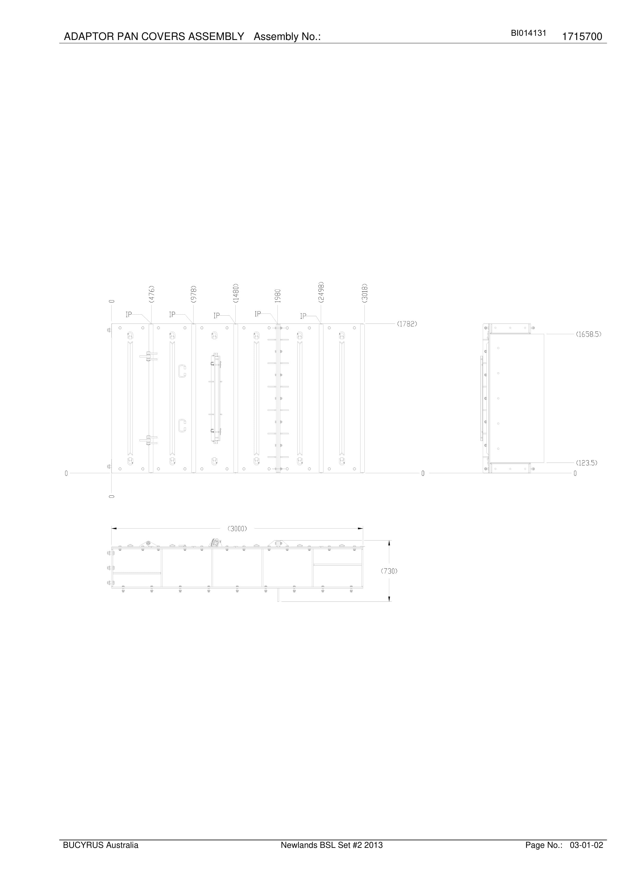 Caterpillar Newlands BSL Set 2 Parts Manual BI014131-2