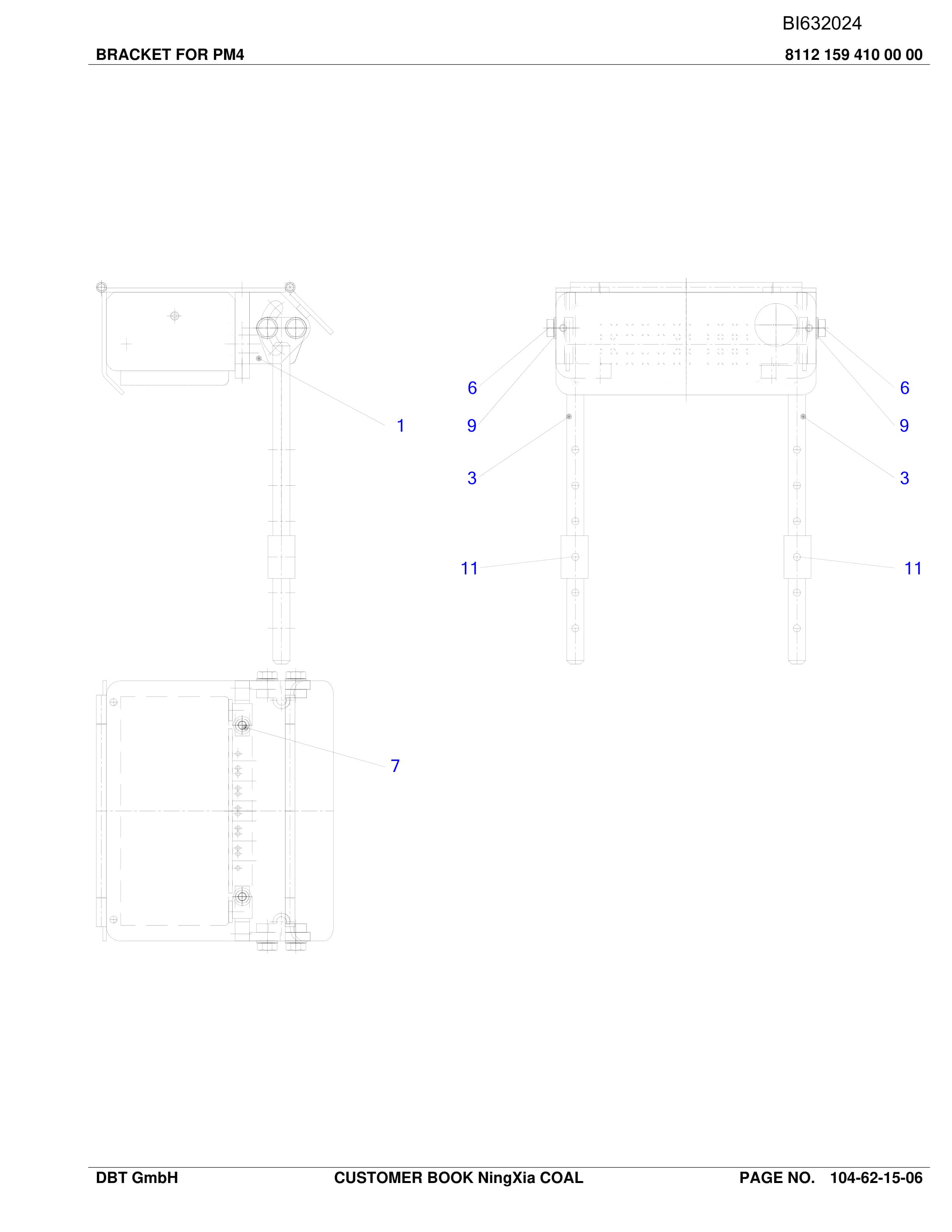 Caterpillar NingXia Coal Parts Manual BI632024-3