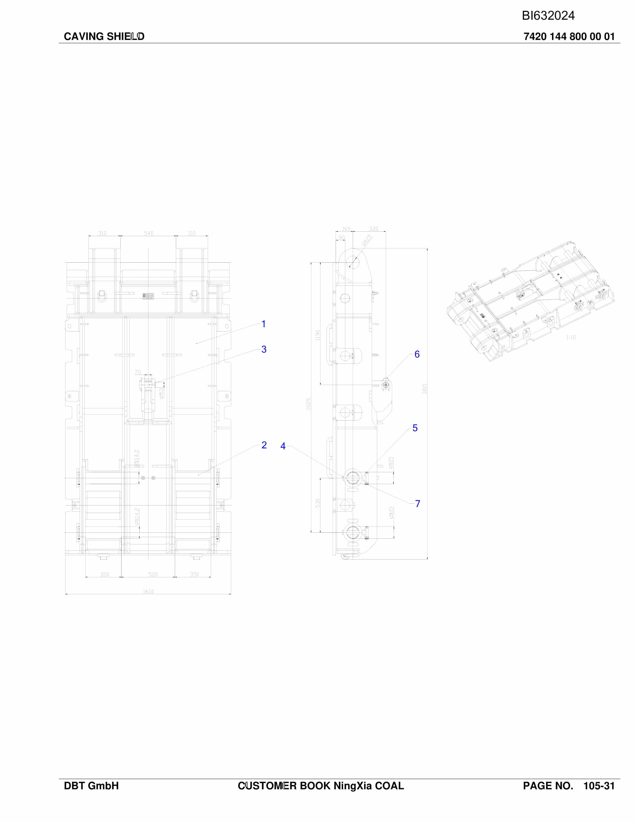 Caterpillar NingXia Coal Parts Manual BI632024-4