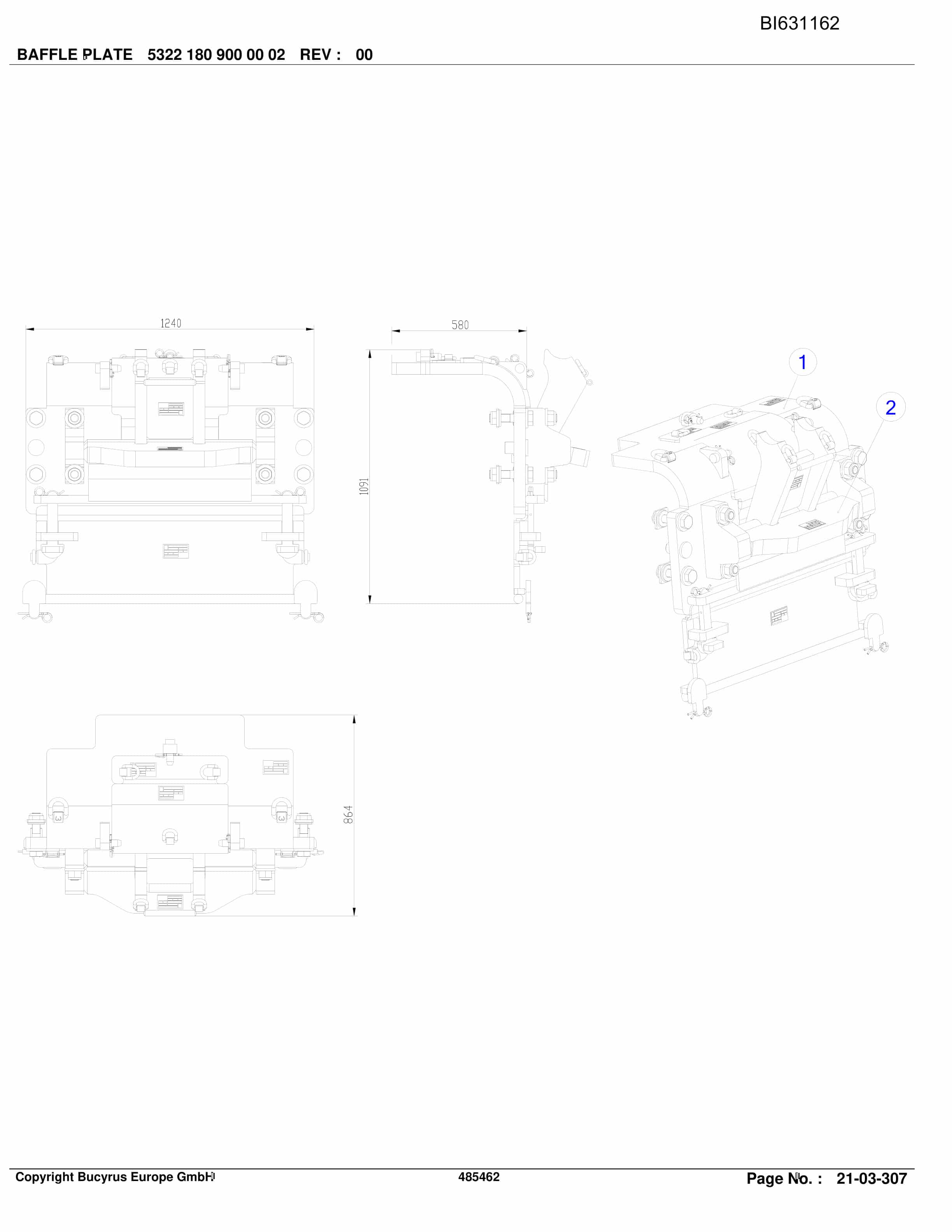 Caterpillar North Goonyella LTCC Parts Manual BI631162-3