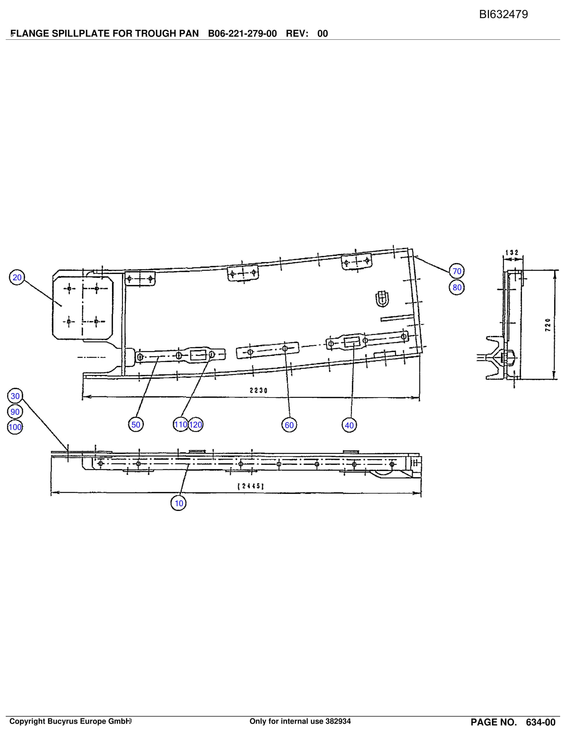 Caterpillar OBJ. JAP KUSHIRO BSL PF280V-880 Parts Manual BI632479-2