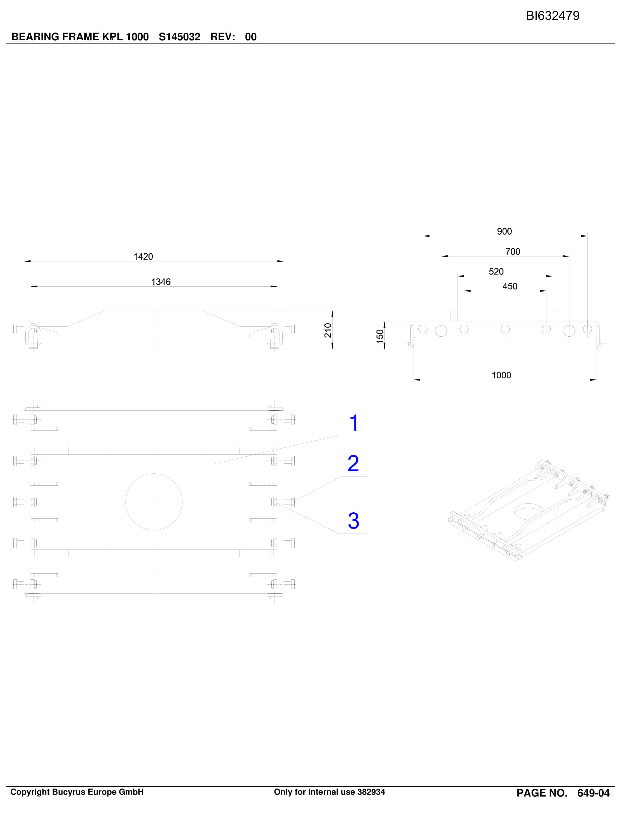 Caterpillar OBJ. JAP KUSHIRO BSL PF280V-880 Parts Manual BI632479-3