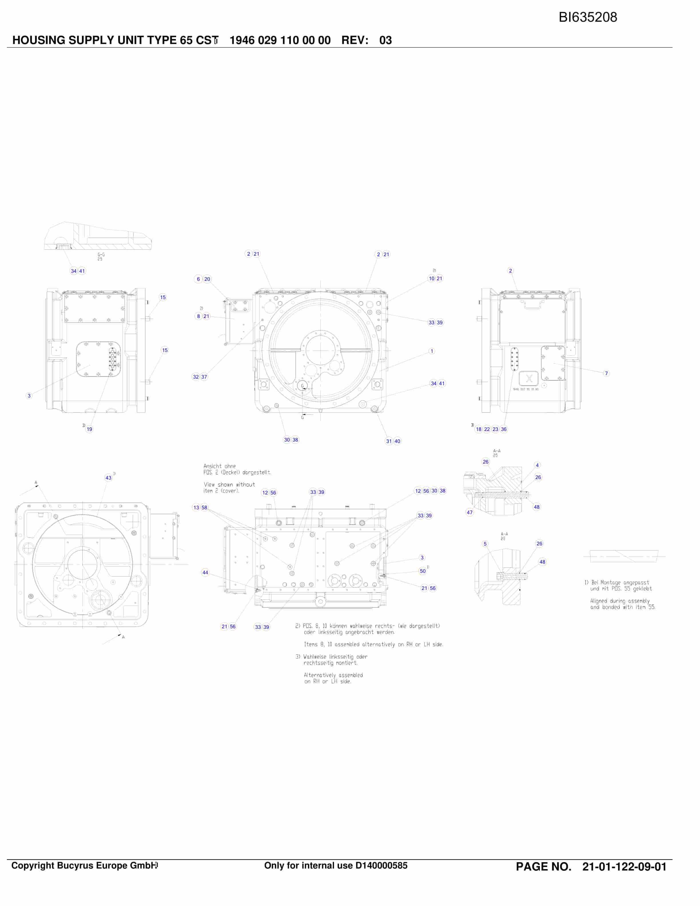 Caterpillar OBJ.AUS.BMA Parts Manual BI635208-2