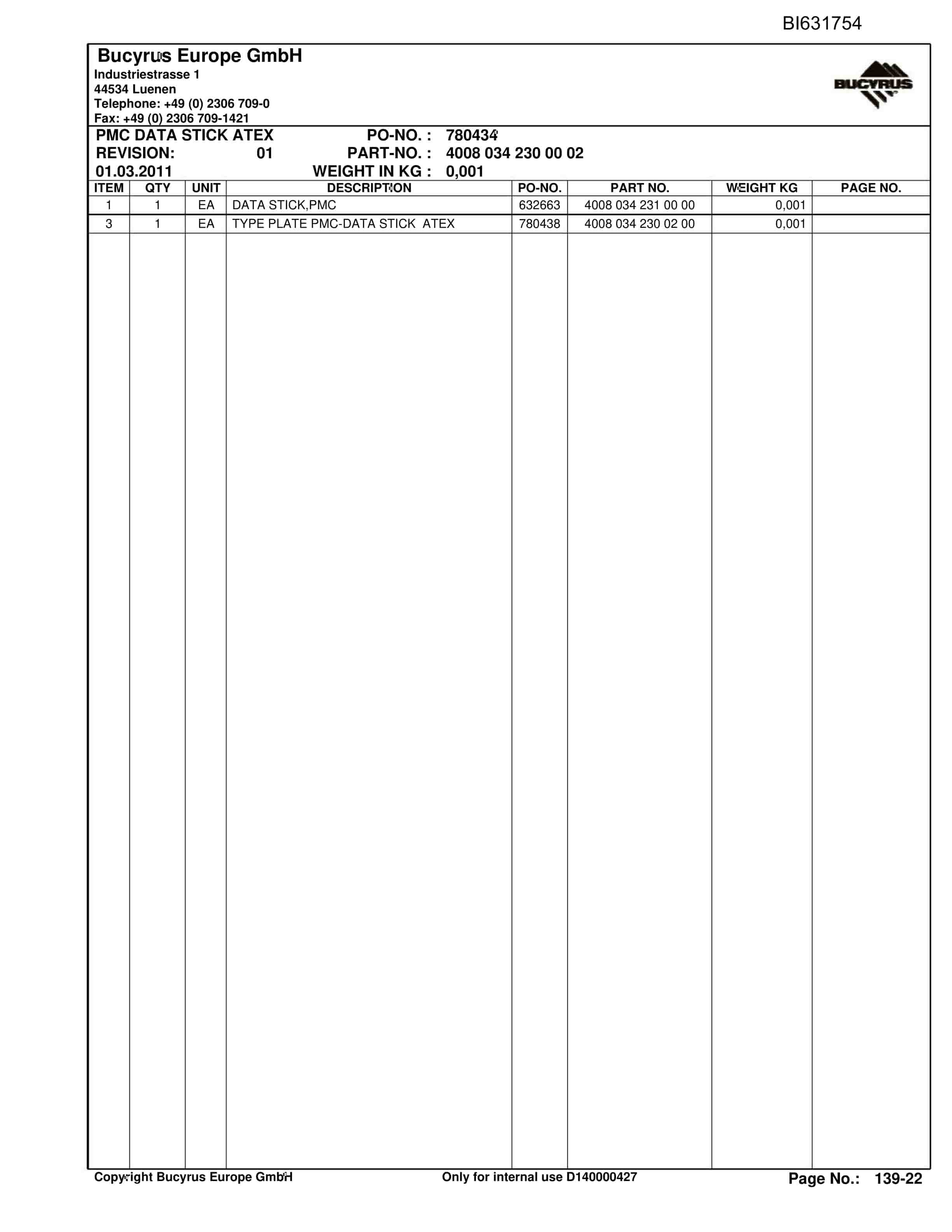 Caterpillar OBJ.CN, Shenhua 13, SH-CONV.PF6H-1542 Parts Manual BI631754-2