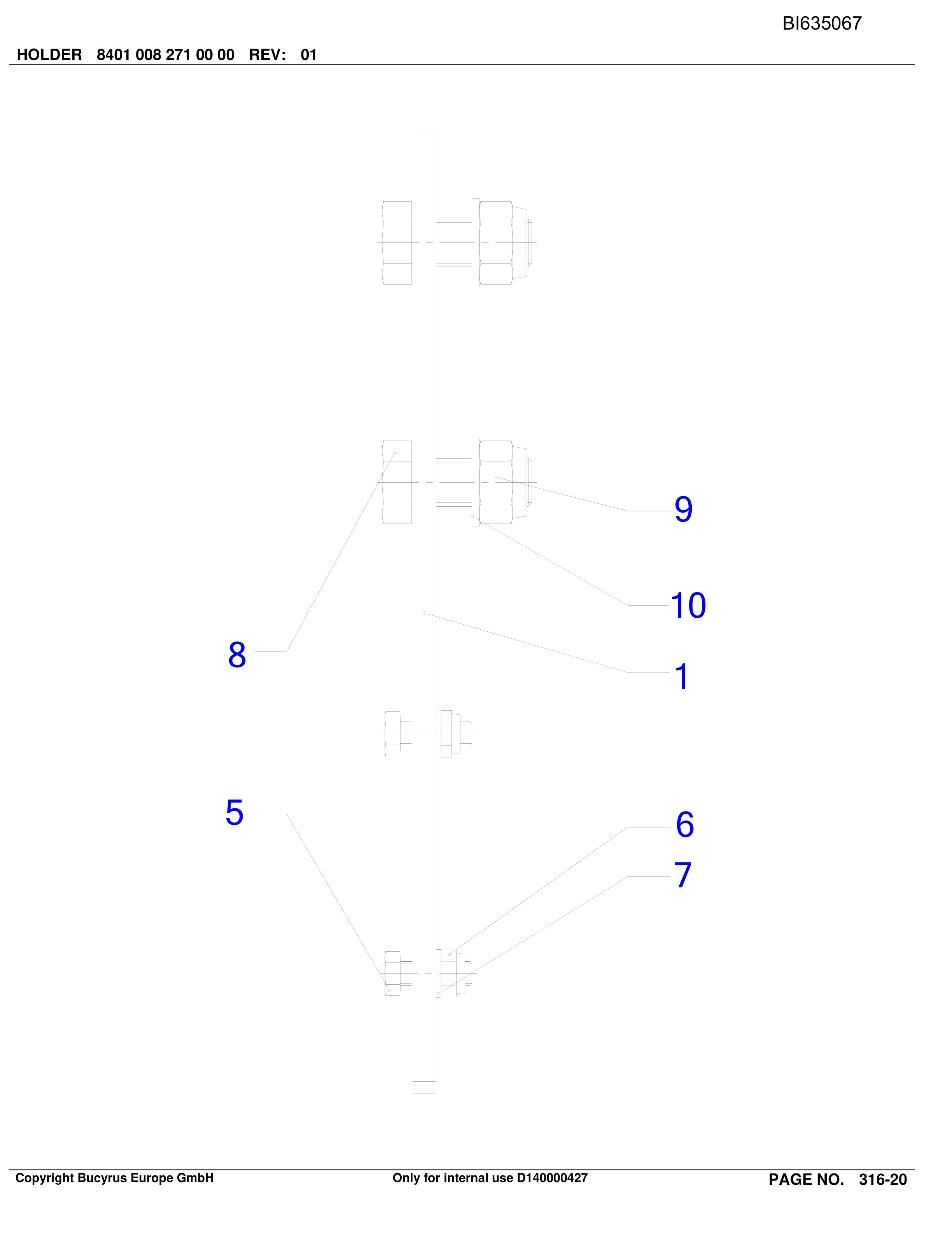 Caterpillar OBJ.CN, SHENHUA 13, SH-CONV.PF6H-1542 Parts Manual BI635067-4