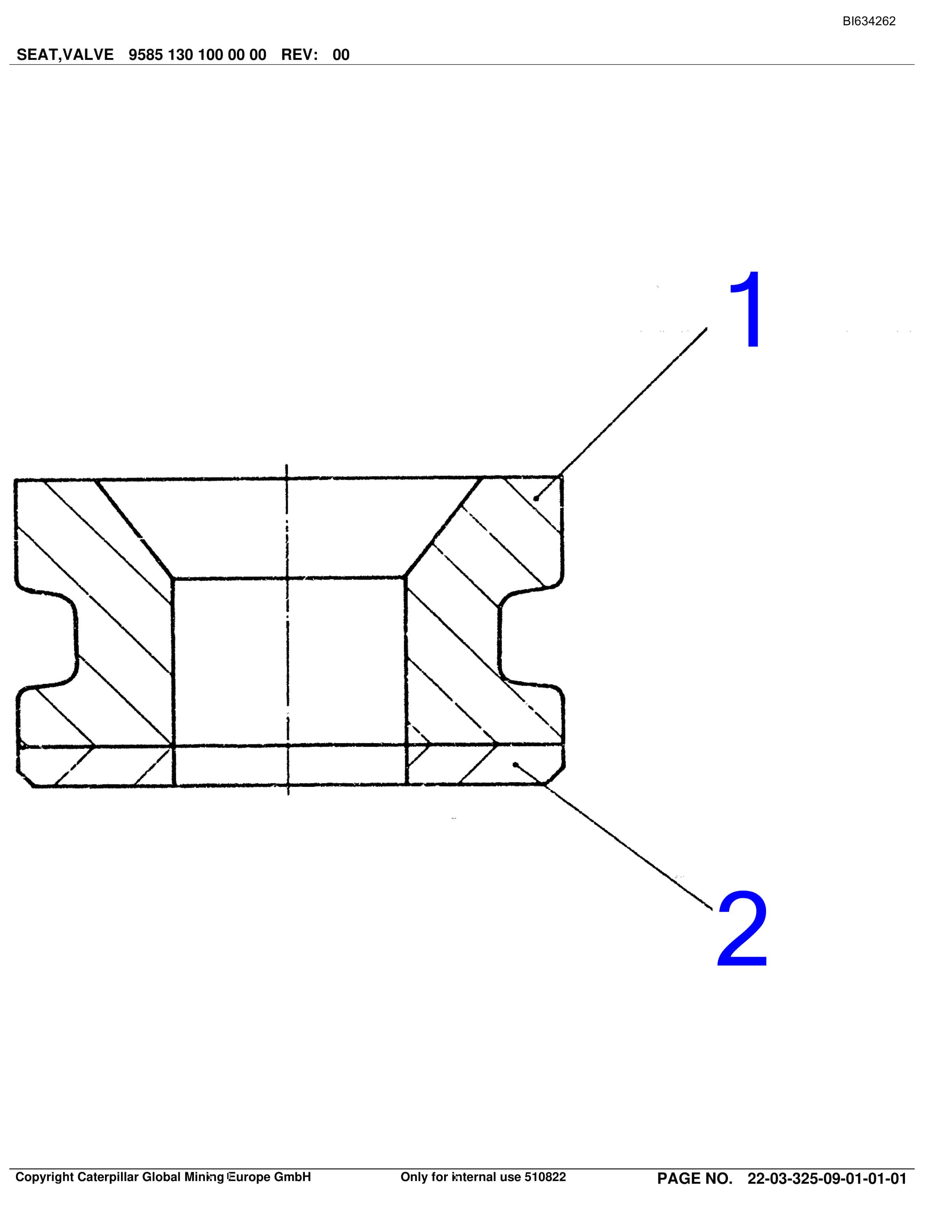 Caterpillar OBJ.CN.DATONG MAJIALIANG III LTCC Parts Manual BI634262-3