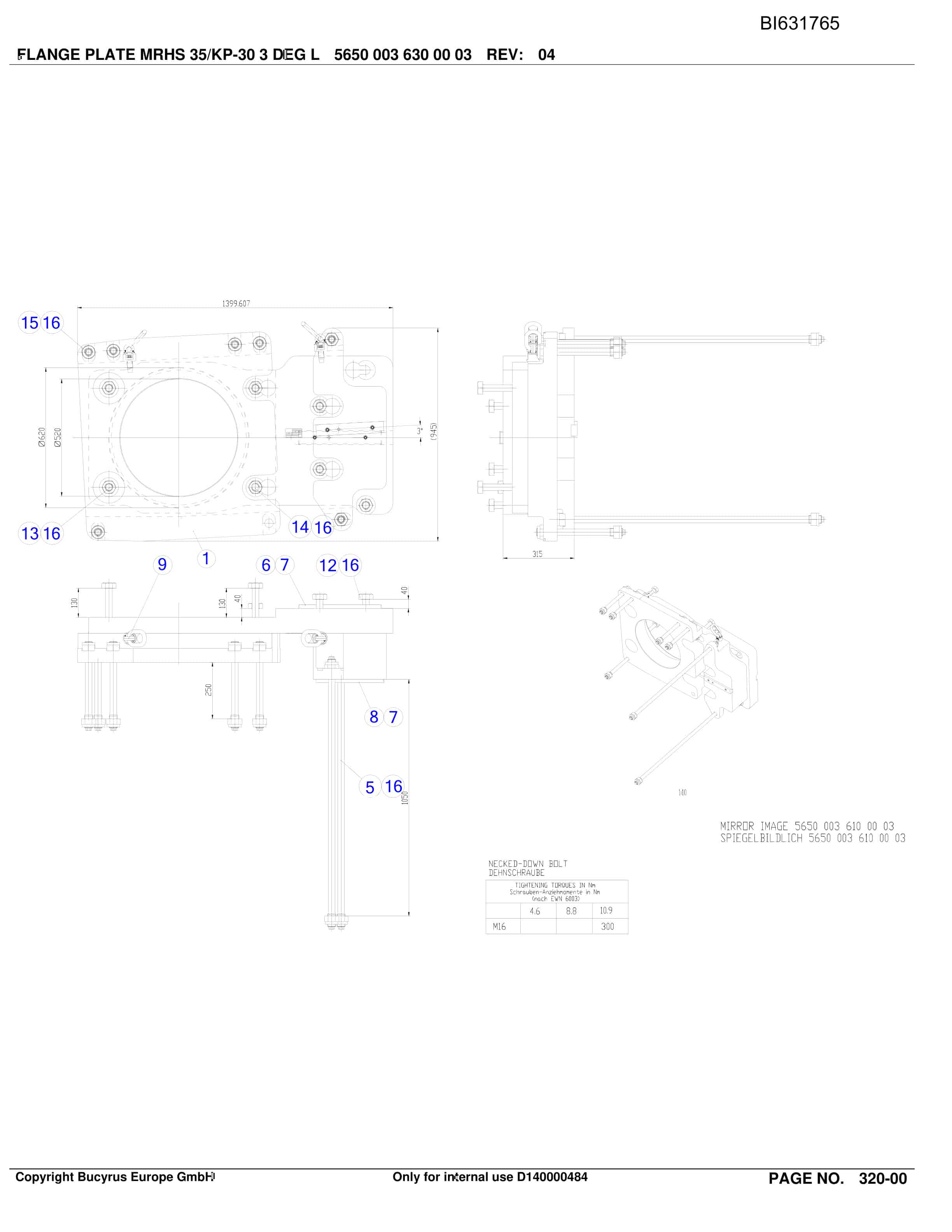 Caterpillar OBJ.CZ BW CSM II HS.SH-Conveyor PF6-1042 Parts Manual BI631765-2