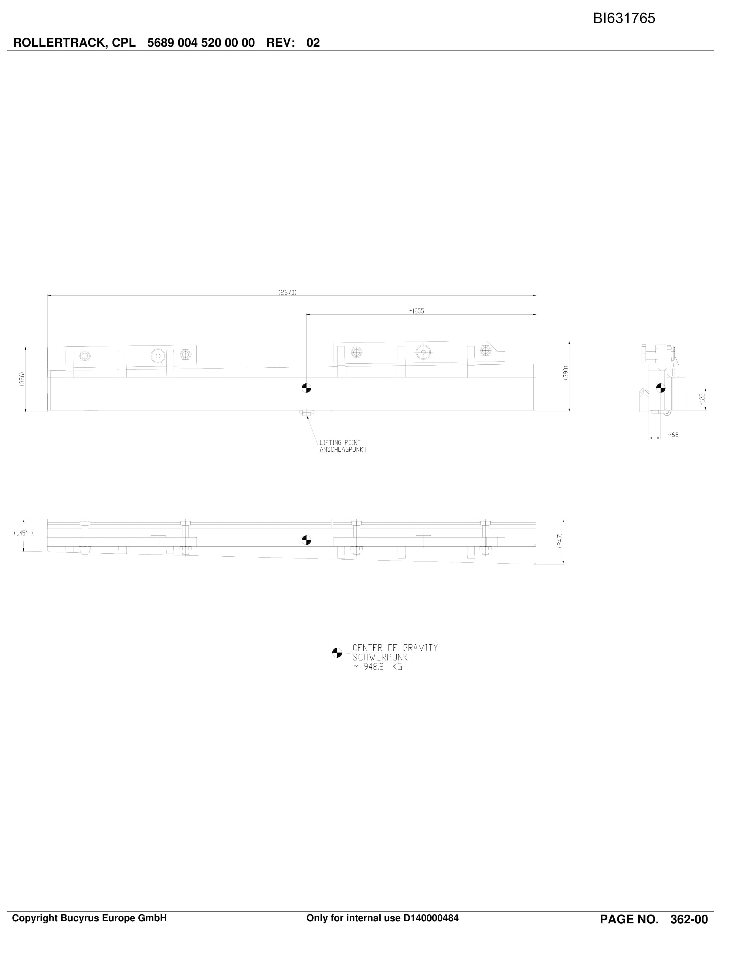 Caterpillar OBJ.CZ BW CSM II HS.SH-Conveyor PF6-1042 Parts Manual BI631765-5