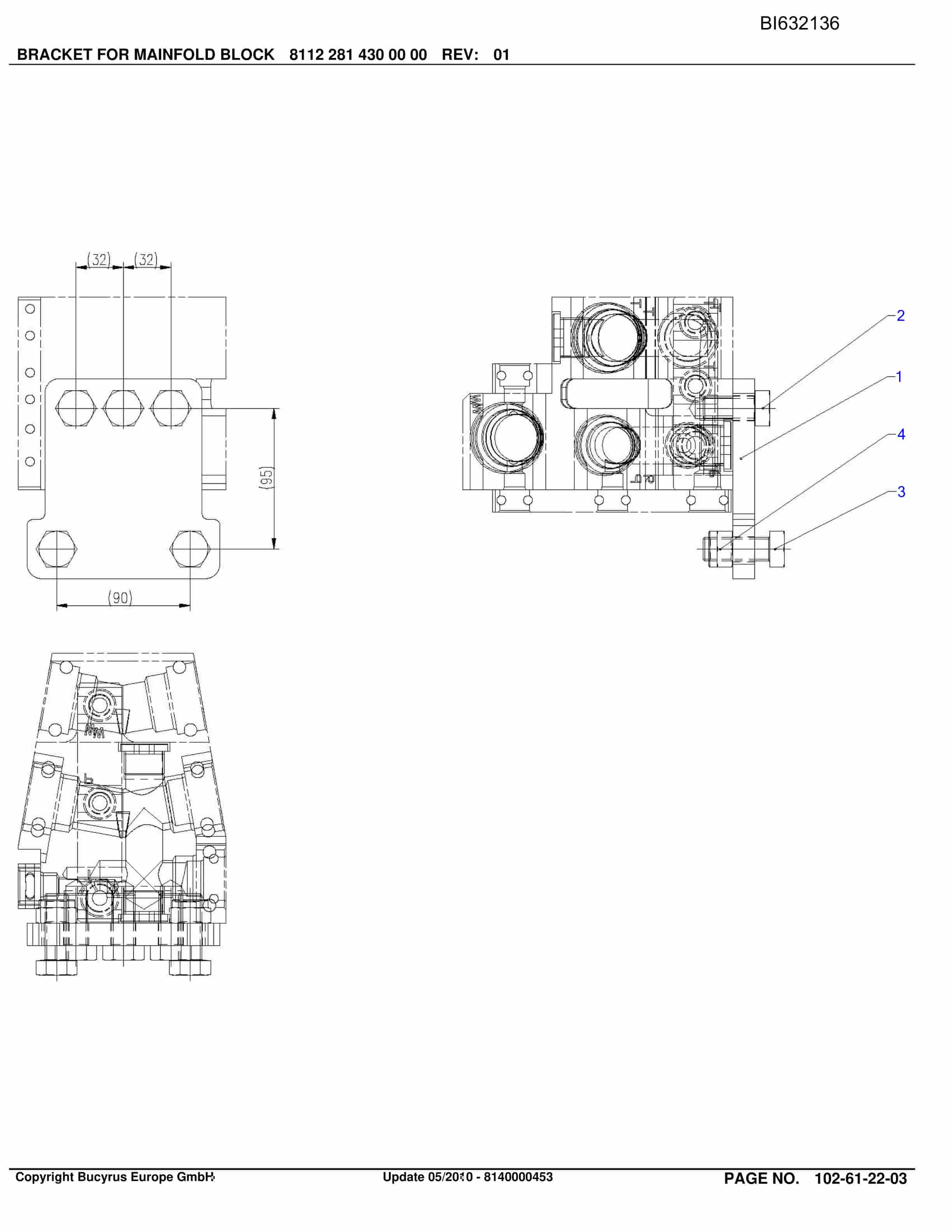 Caterpillar OBJ.CZ.LAZY RoofSupport And Supply Parts Manual BI632136-5