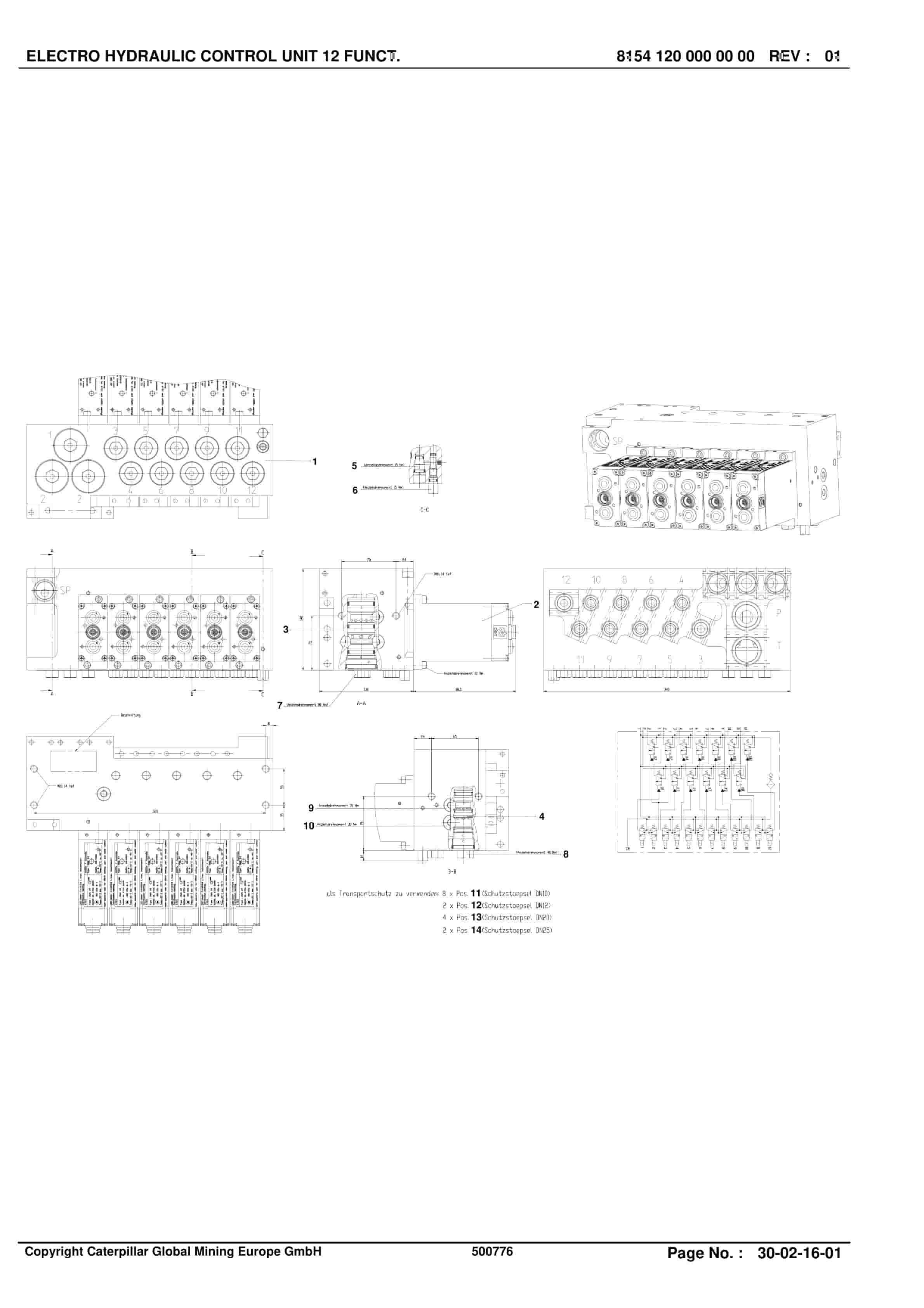 Caterpillar Plow System Spare Parts List BI628364-3