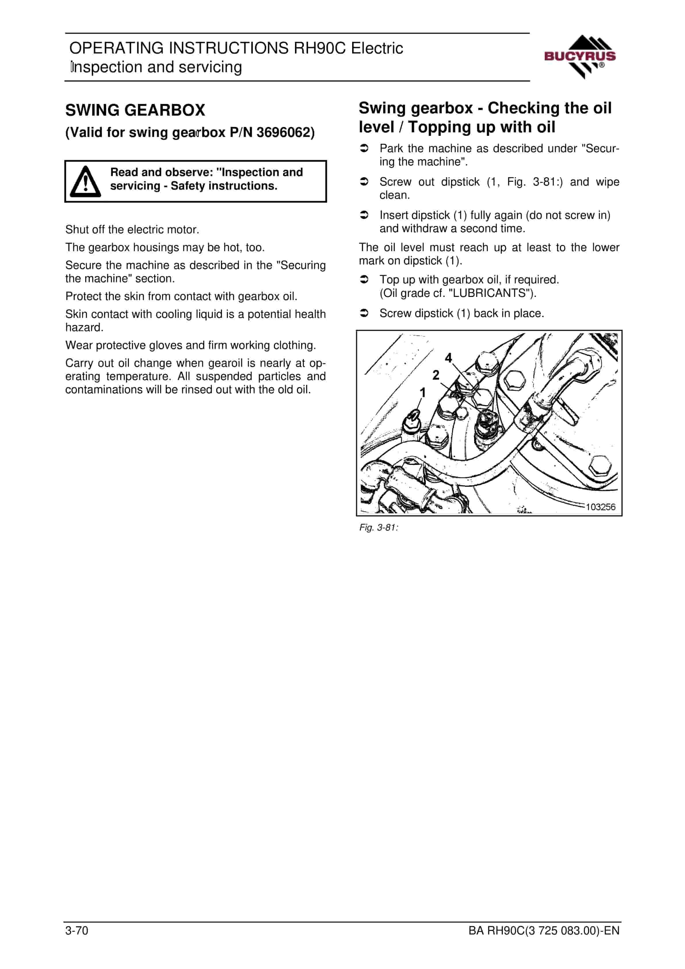 Caterpillar RH90C Electric Hydraulic Excavator Operating Instructions 3725083 4 Caterpillar RH90C Electric Hydraulic Excavator Operating Instructions 3725083 - Image 4
