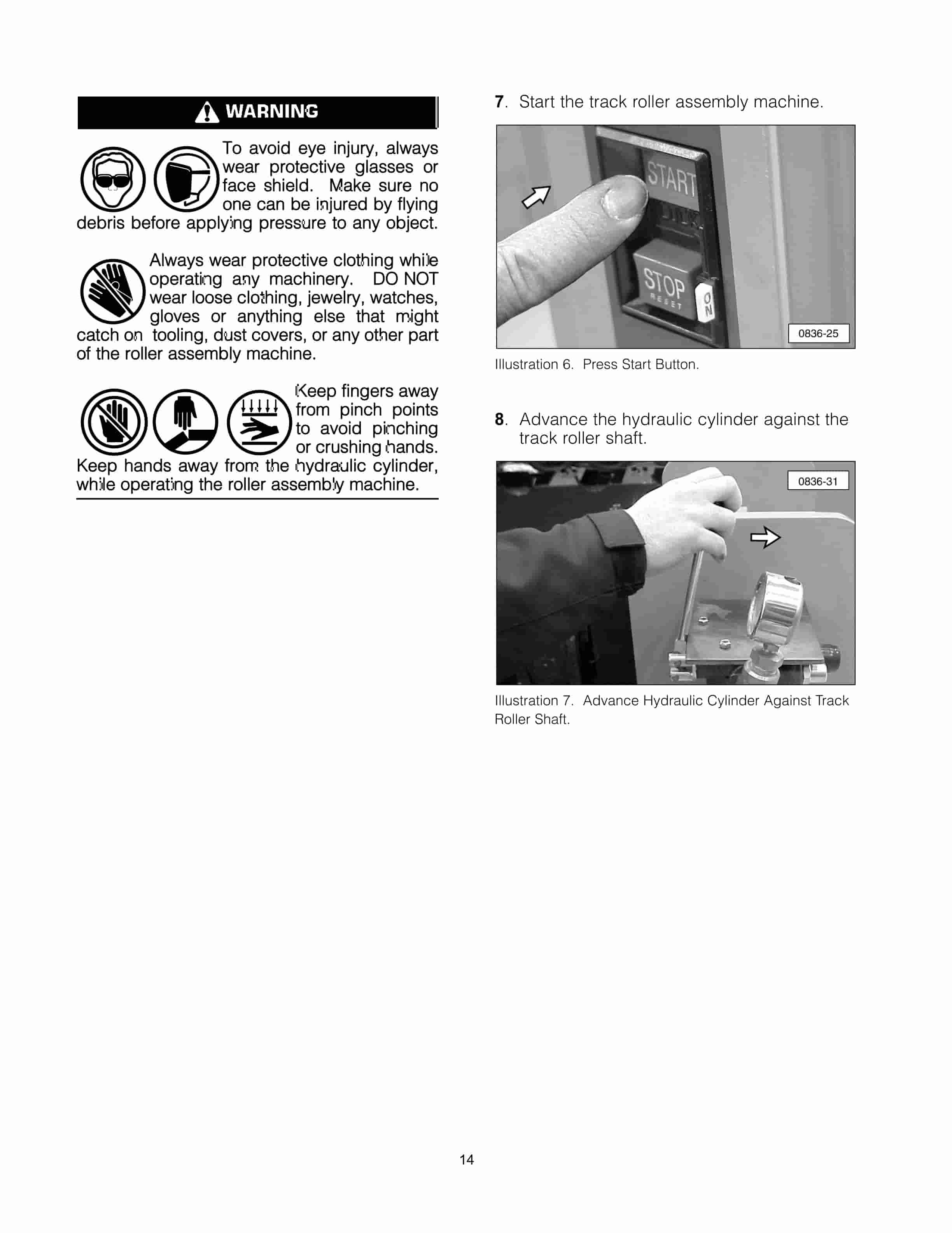Caterpillar Roller Assembly Machine Tool Operating Manual NEHS0836-3
