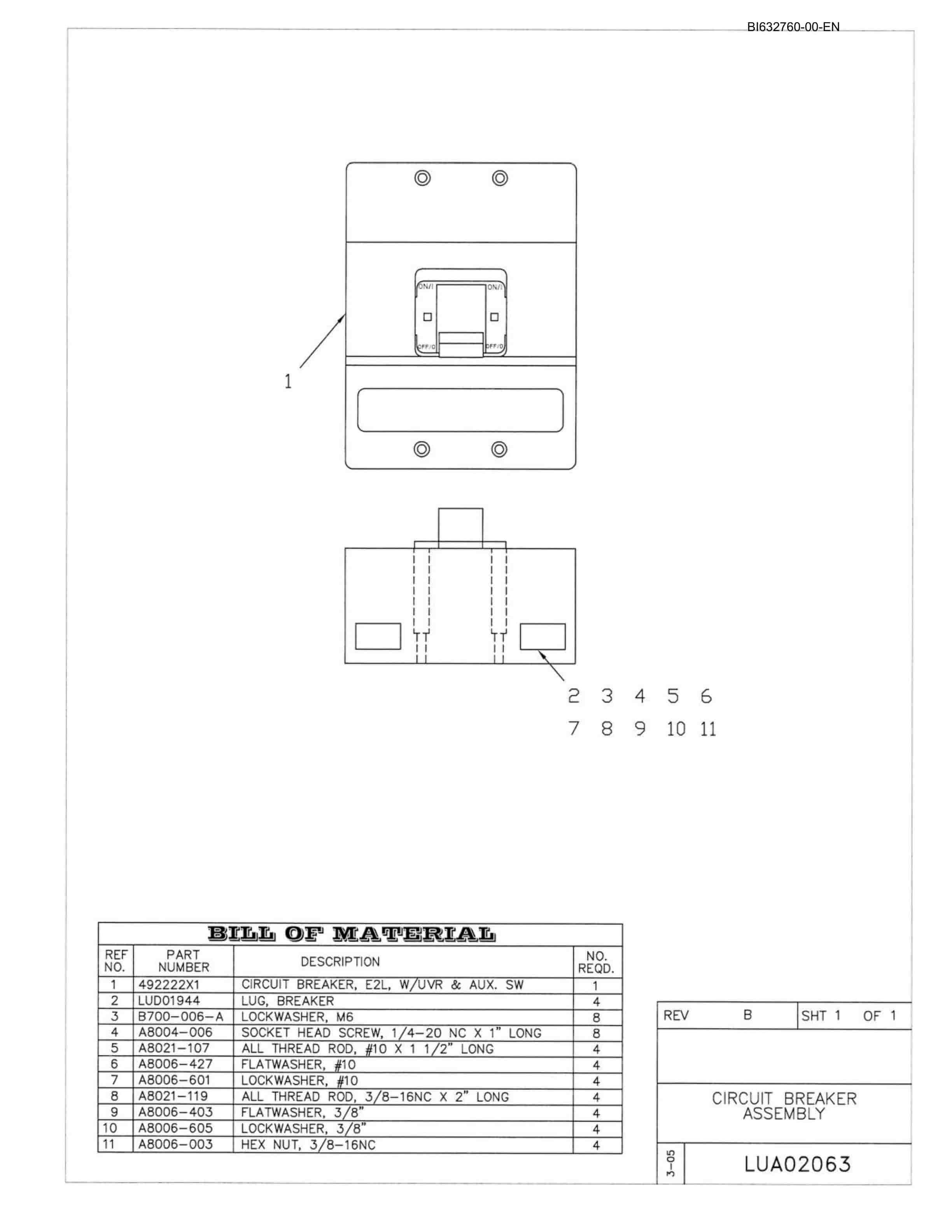 Caterpillar Roof Support Carrier Parts Manual BI632760-2