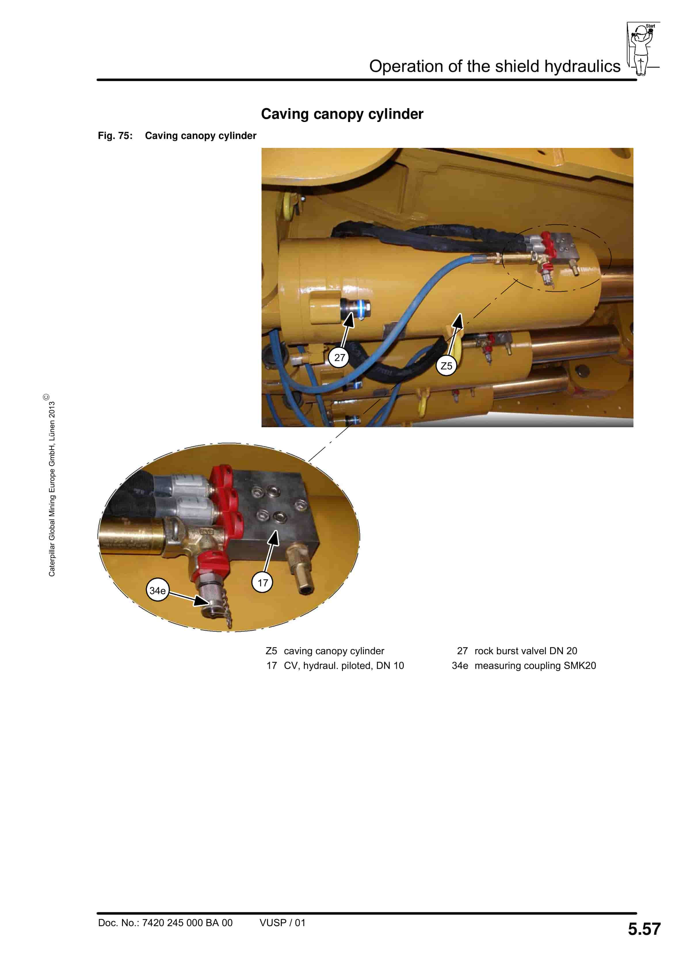 Caterpillar Roof Support Operation And Maintenance Manual BI628315-2