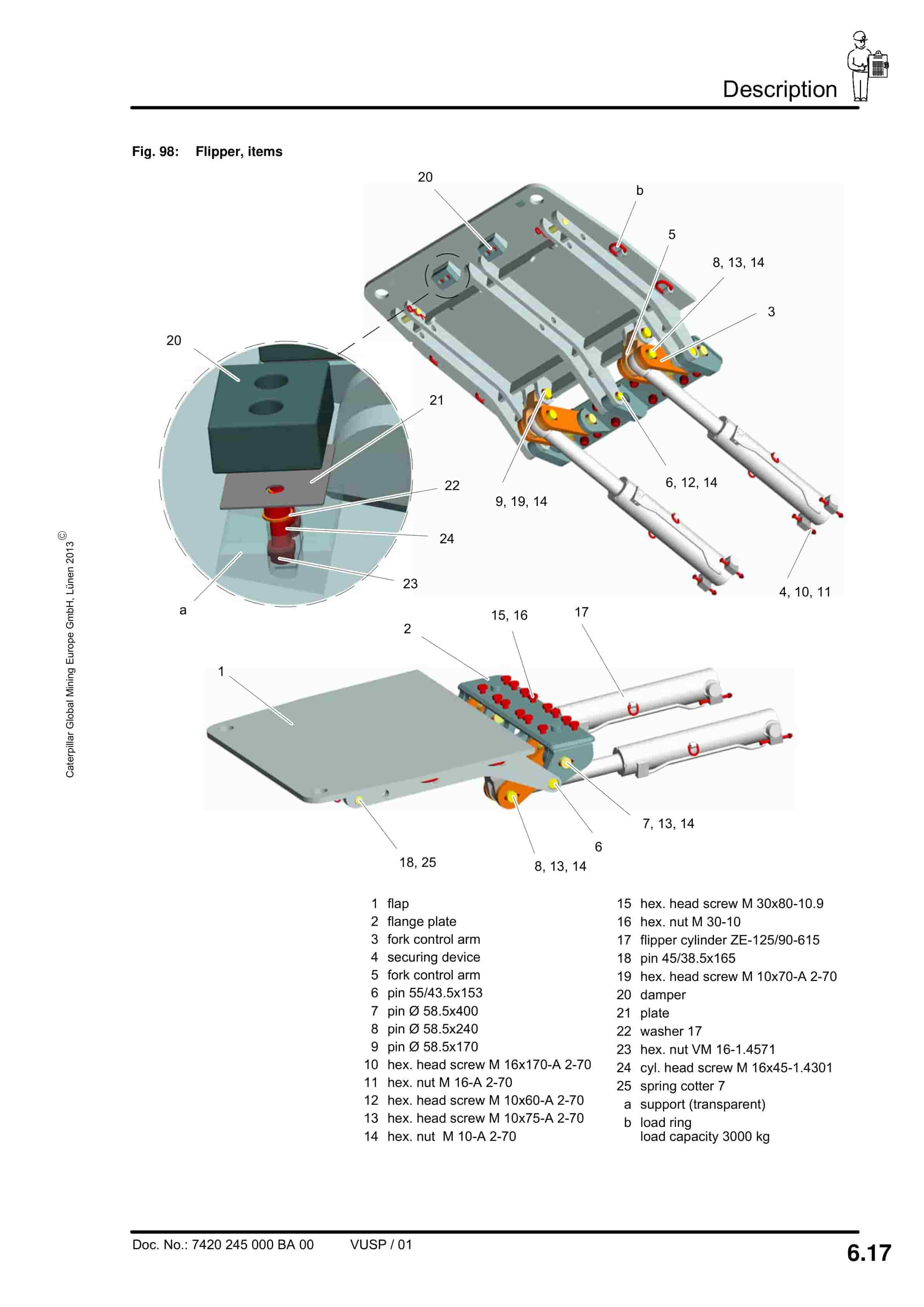 Caterpillar Roof Support Operation And Maintenance Manual BI628315-3