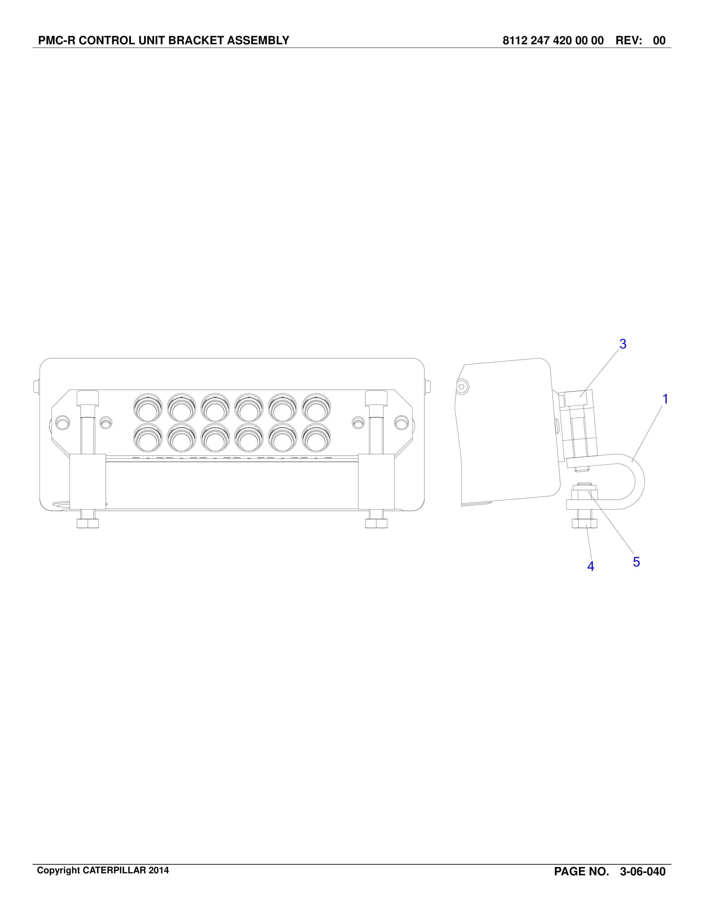 Caterpillar Roof Supports Parts Catalog BI636388-2