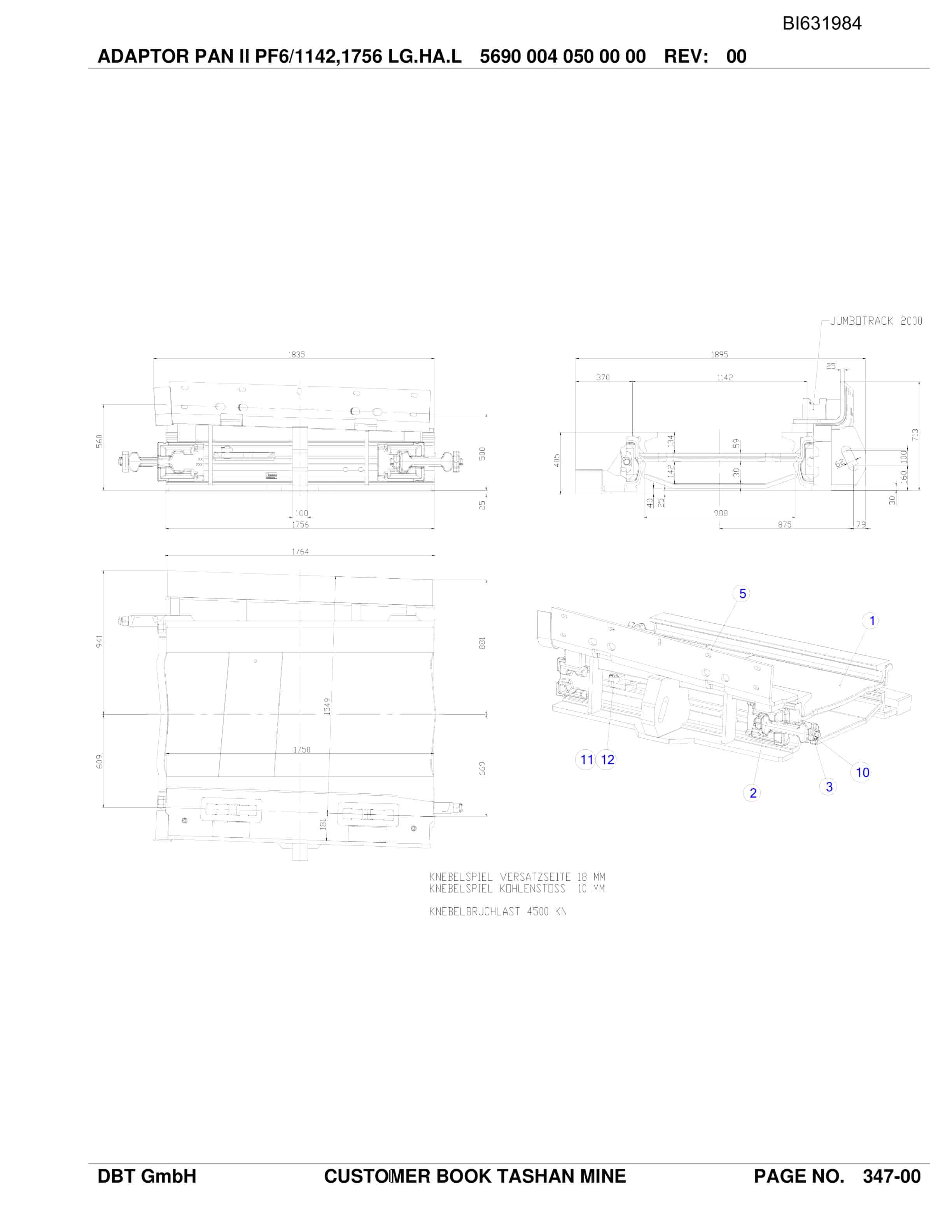 Caterpillar SH-AFC PF 6-1142 Parts Manual BI631984-5