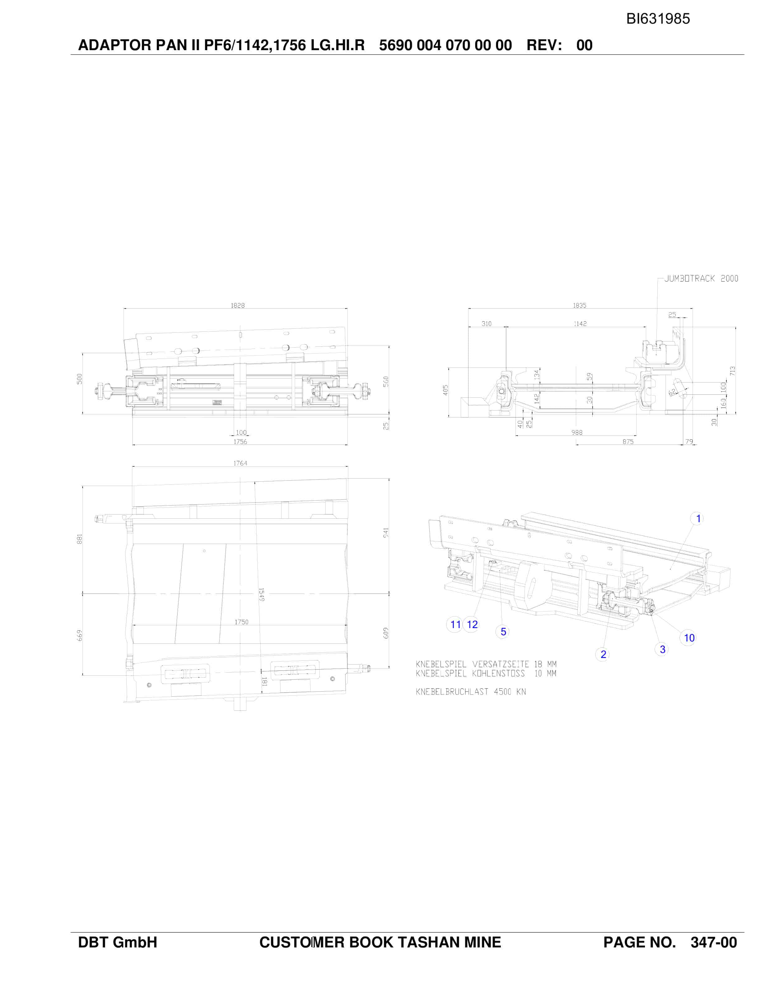 Caterpillar SH-AFC PF 6-1142 Parts Manual BI631985-5