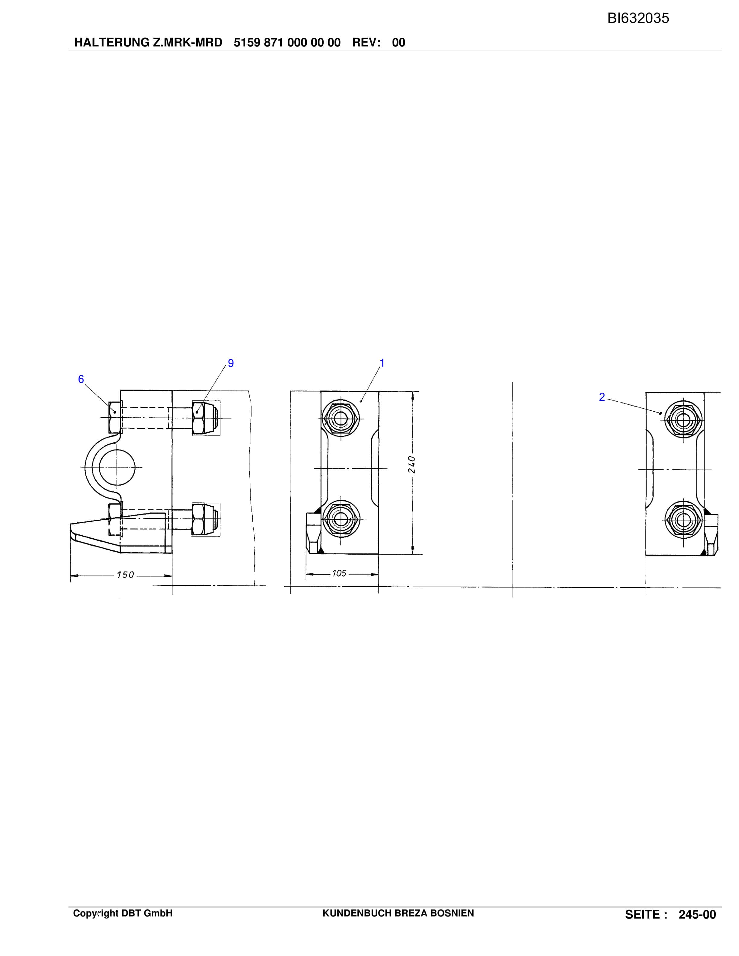 Caterpillar SH-Foerdered PF 3-822 Parts Manual BI632035-2