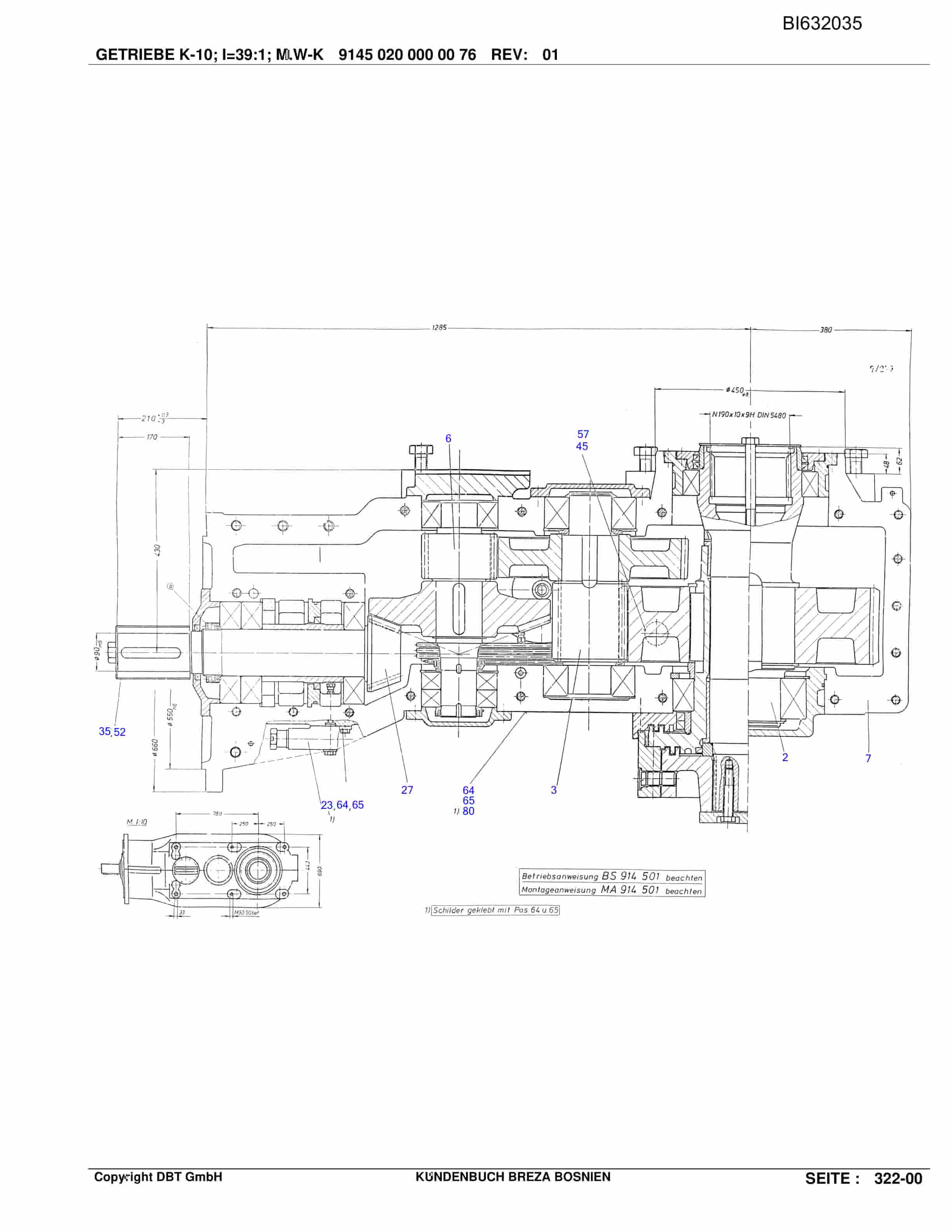 Caterpillar SH-Foerdered PF 3-822 Parts Manual BI632035-3