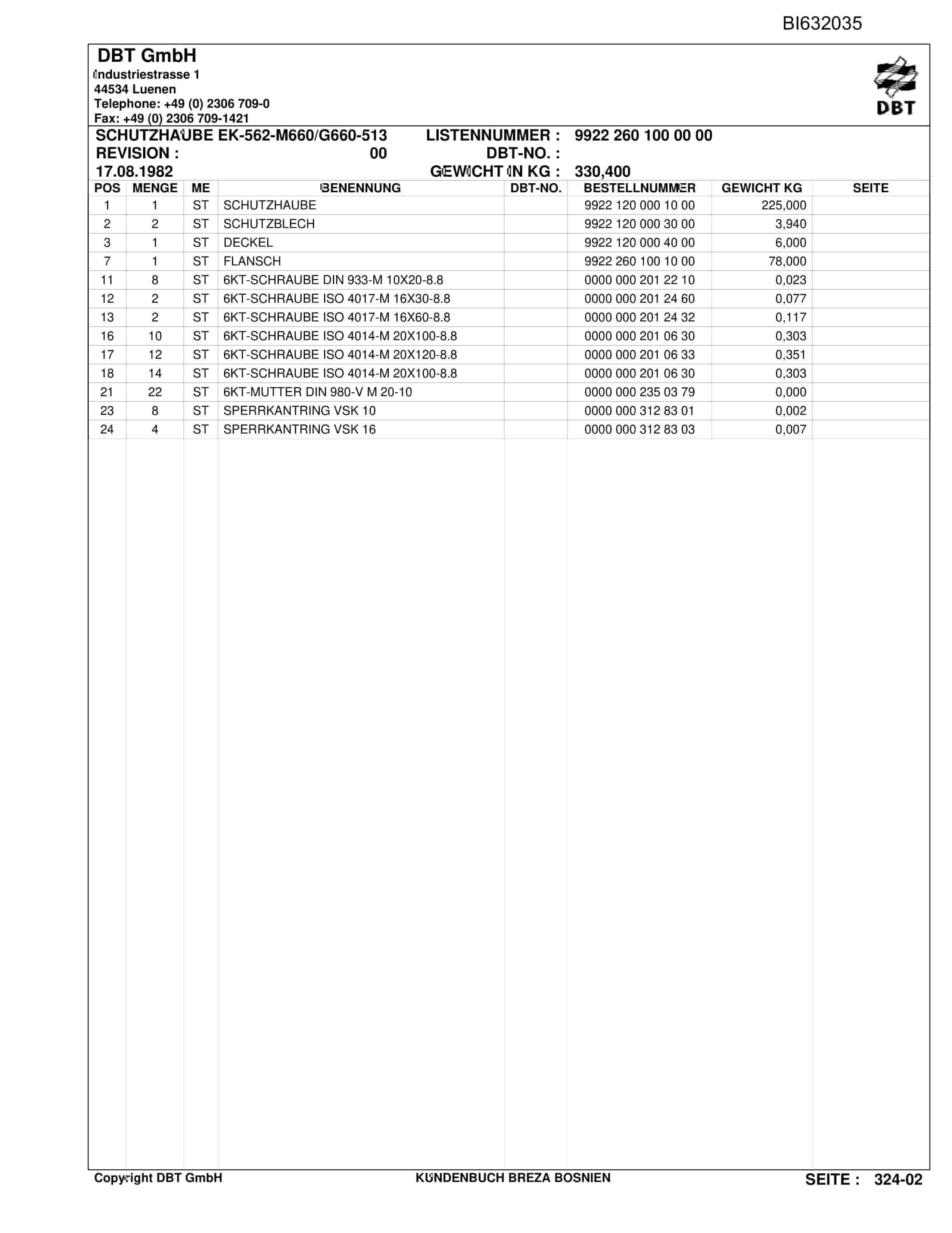 Caterpillar SH-Foerdered PF 3-822 Parts Manual BI632035-4
