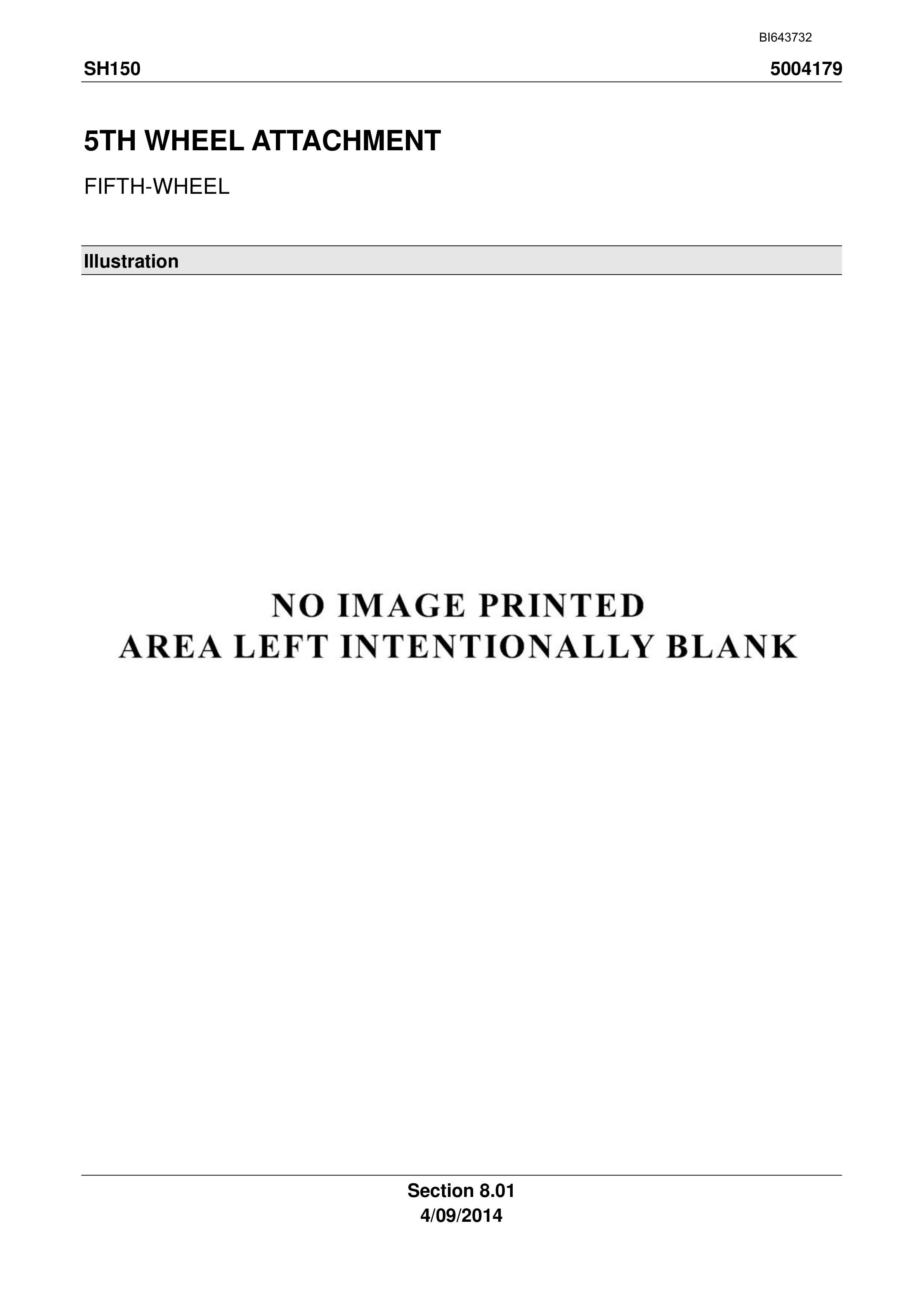 Caterpillar SH150 Shield Trailer Parts Manual BI643732-5