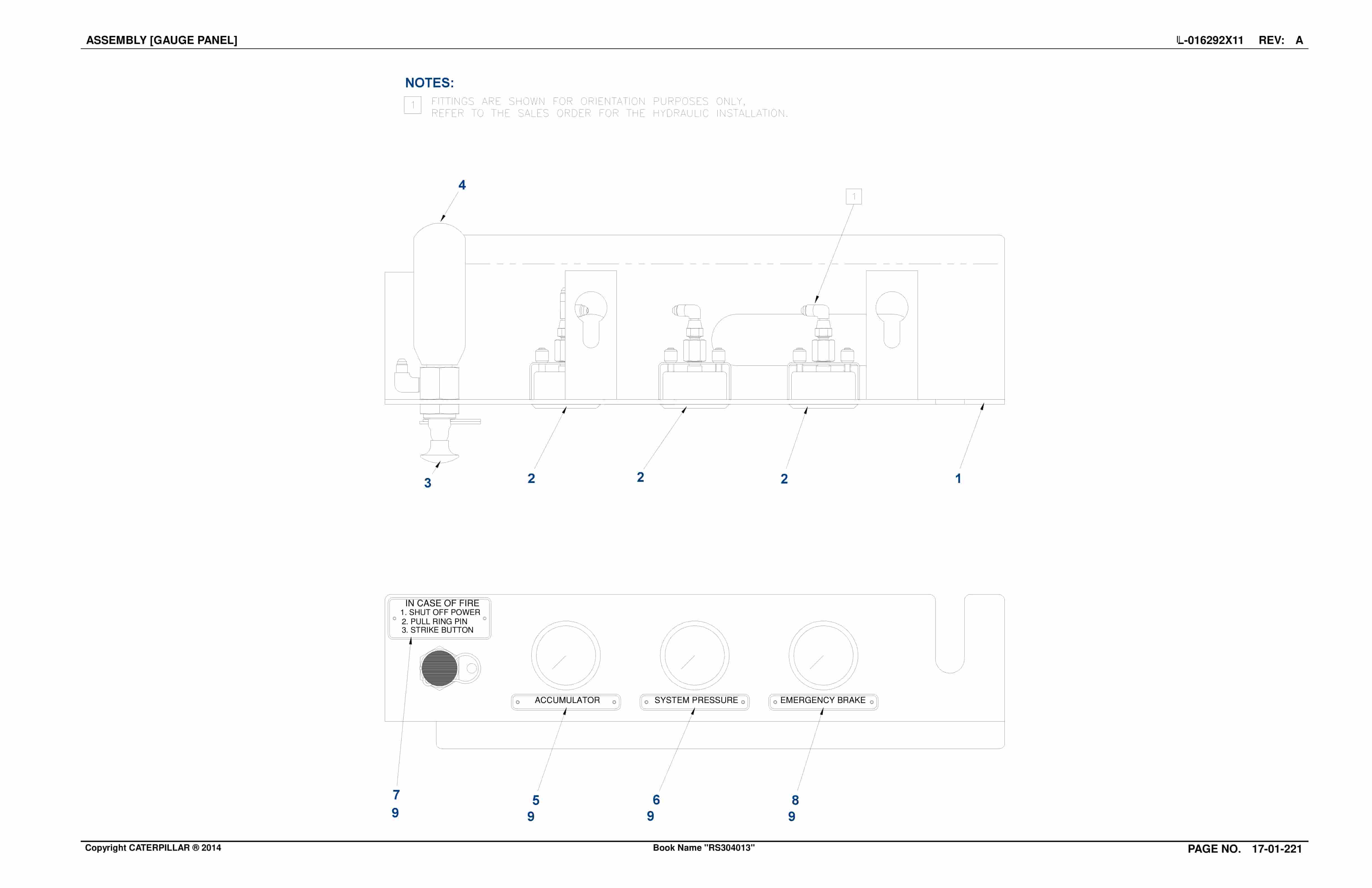 Caterpillar SH630 Roof Support Carrier Parts And Service Manual BI632550-5