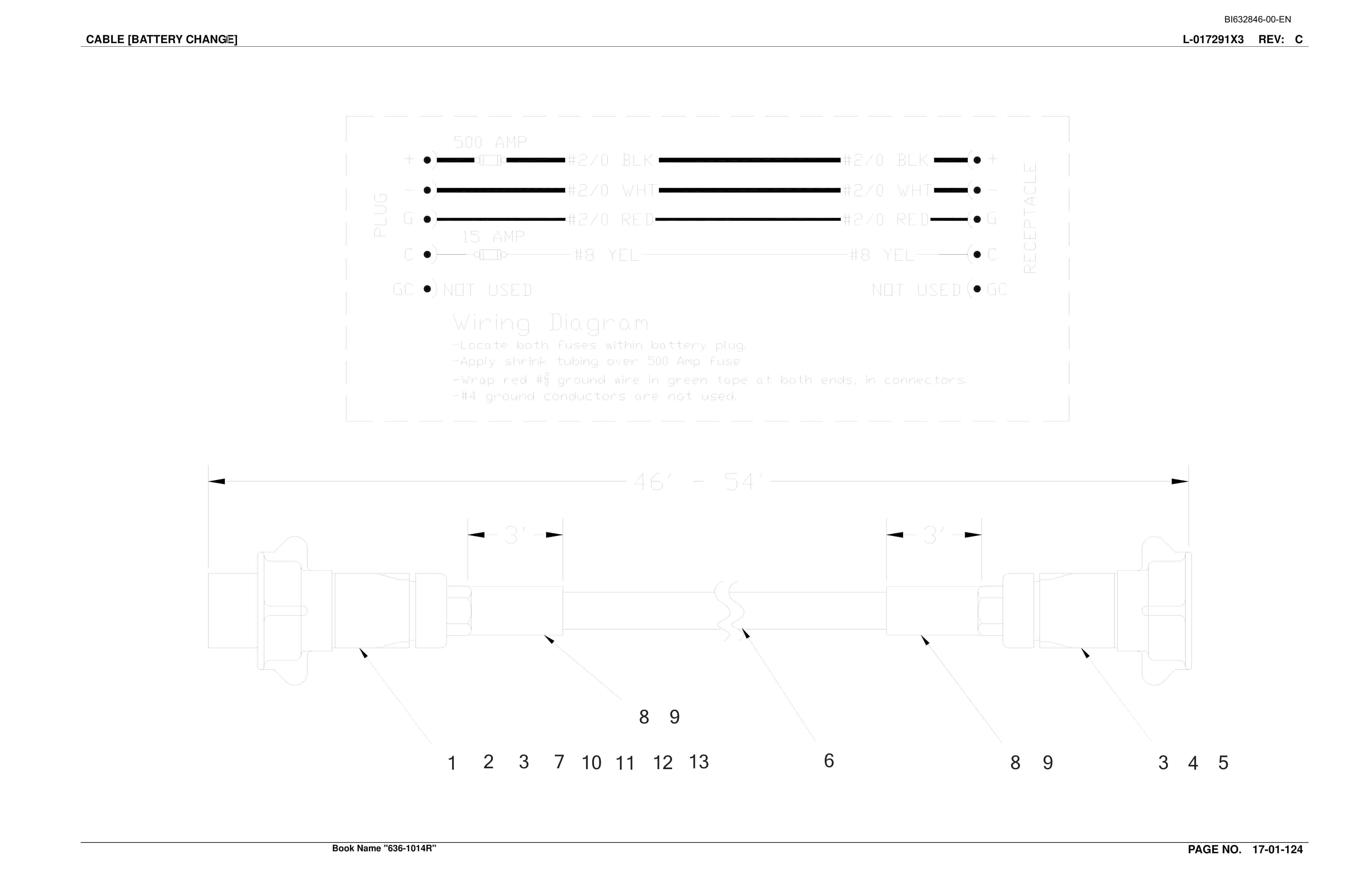 Caterpillar SH630 Roof Support Carrier Parts And Service Manual BI632846-3