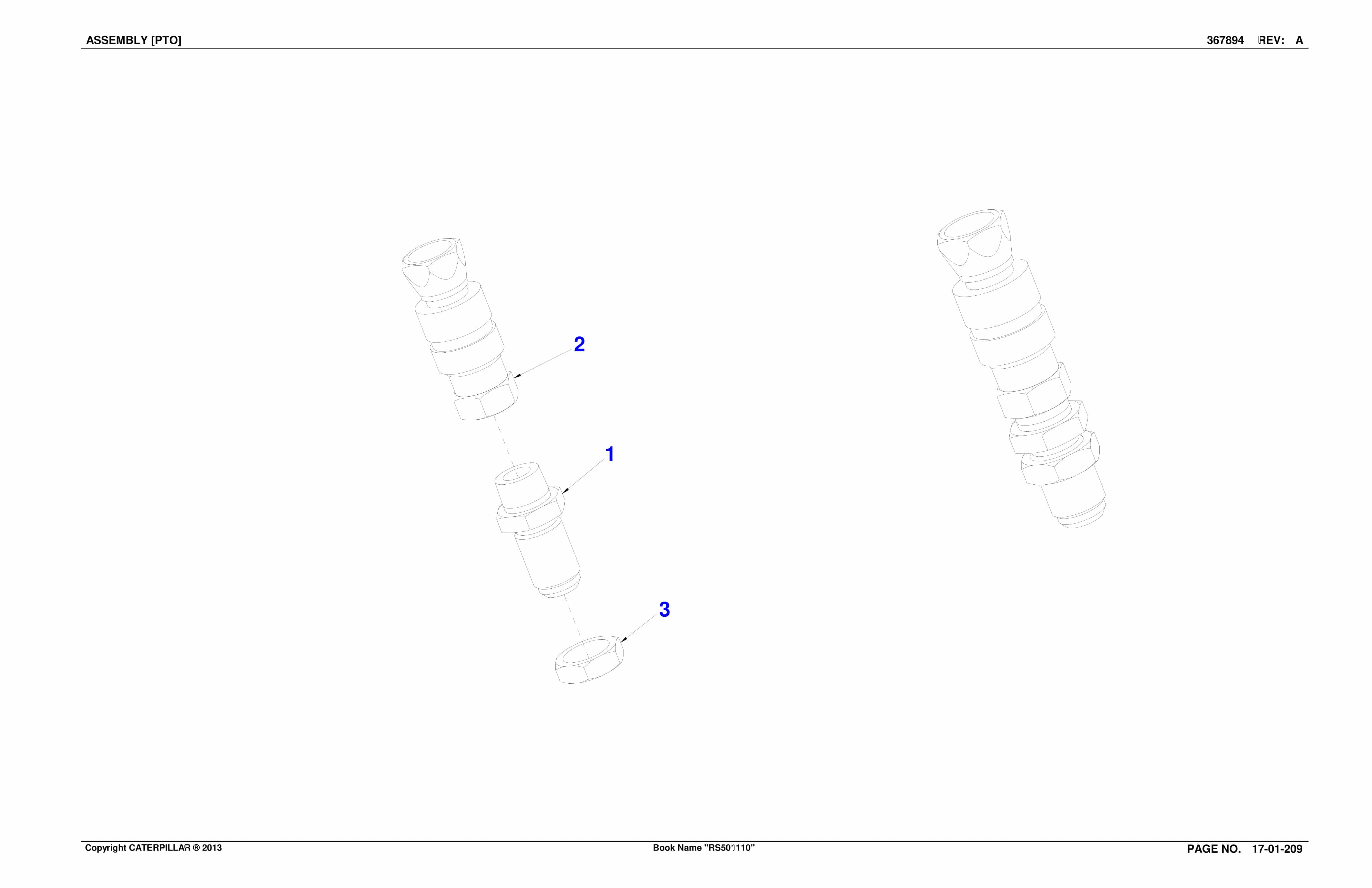 Caterpillar SH650 D Roof Support Carrier Parts And Service Manual BI632508-3