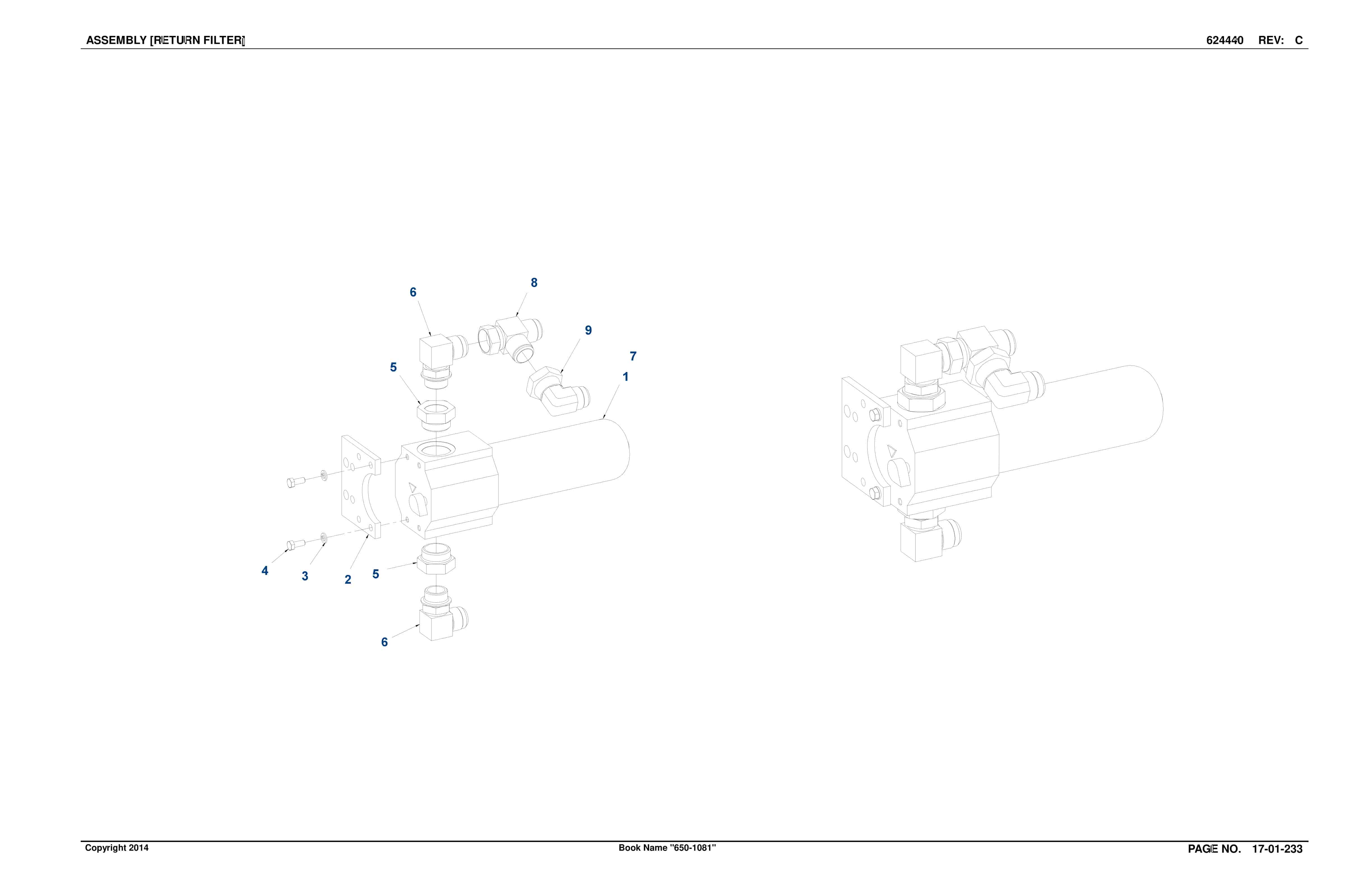Caterpillar SH650 D Roof Support Carrier Parts And Service Manual BI632638-5