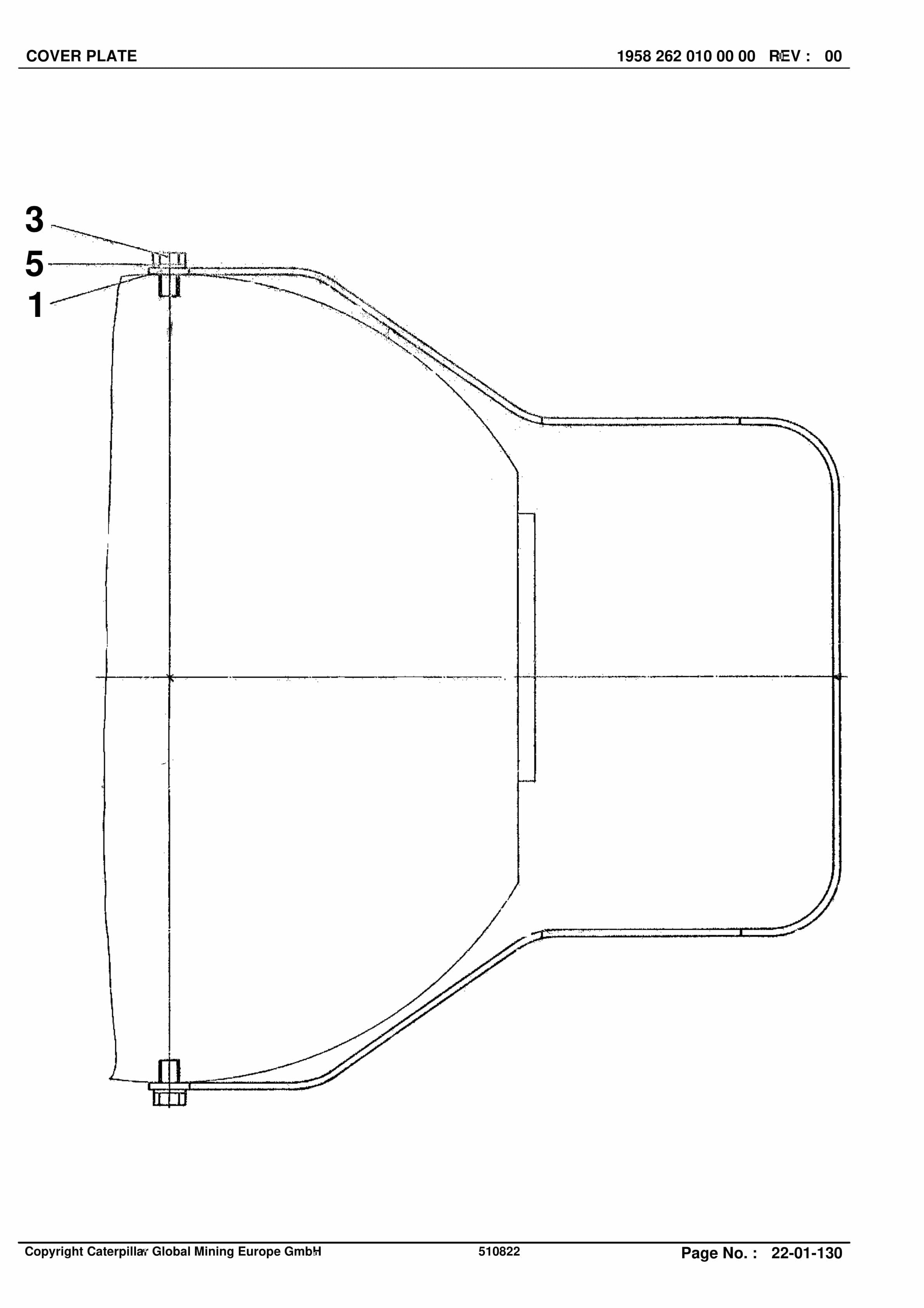 Caterpillar Shearer System Spare Parts List BI628361-2