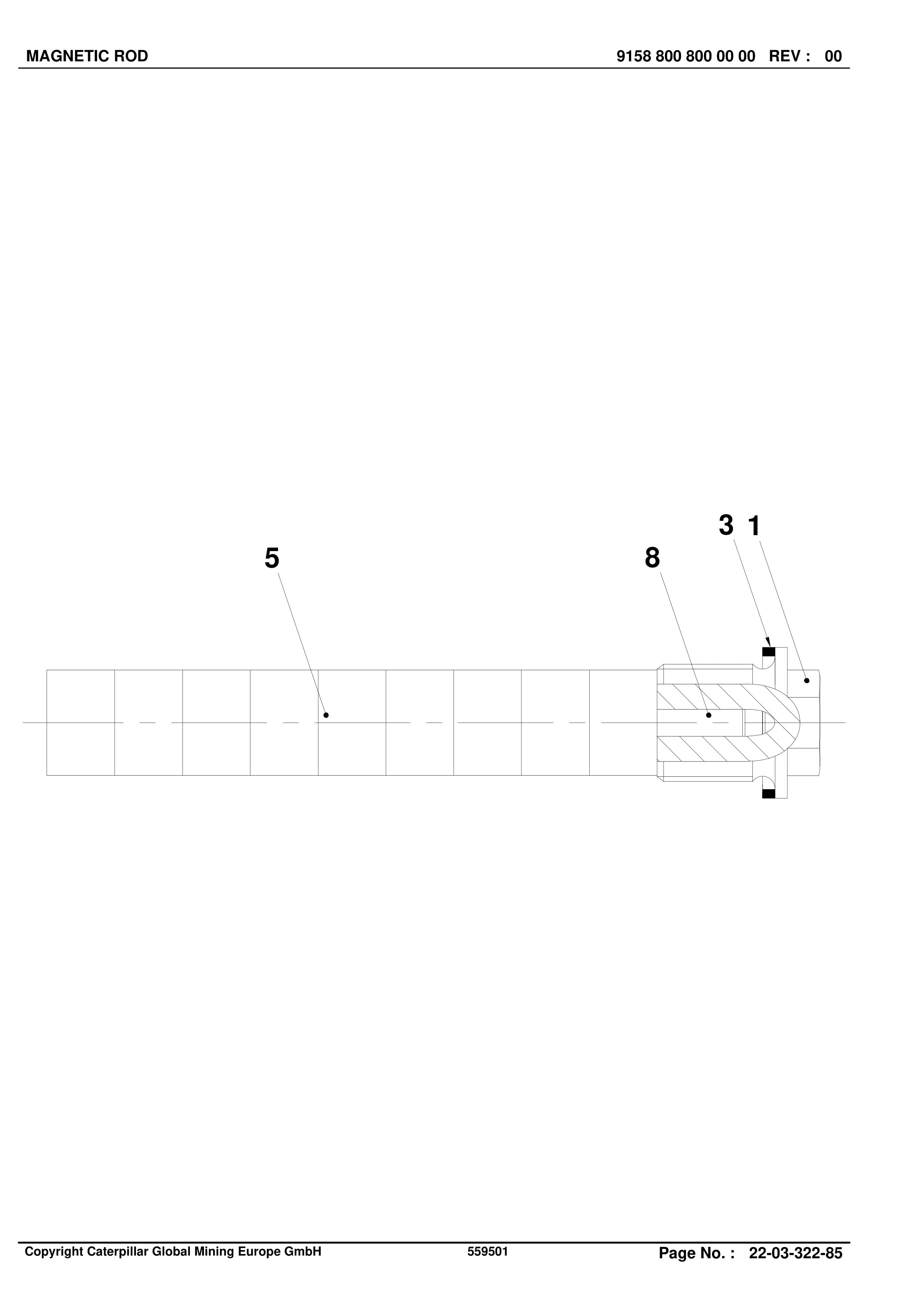 Caterpillar Shearer System Spare Parts List BI628450-3