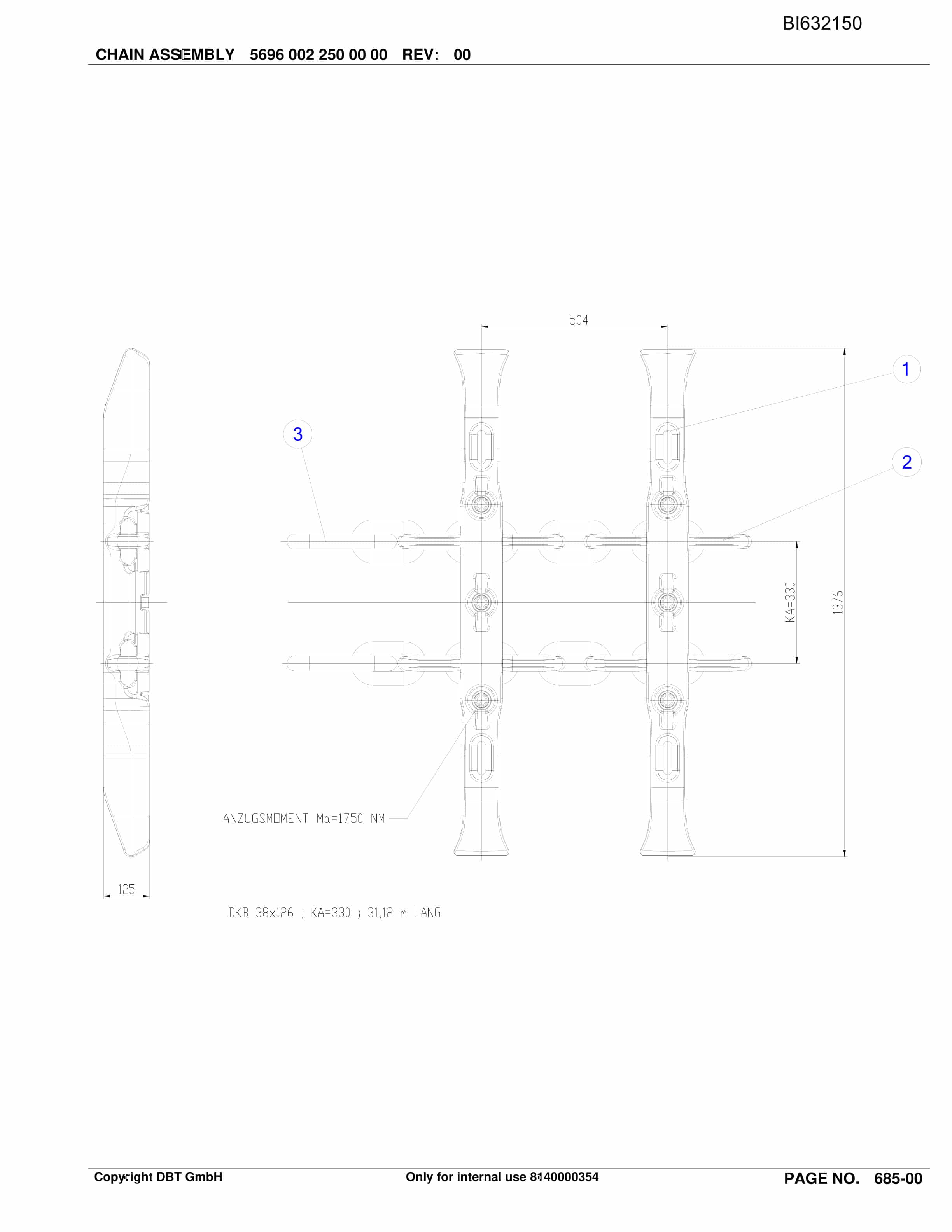 Caterpillar SHENHUA 10, BSL PF 6-1542 Parts Manual BI632150-5
