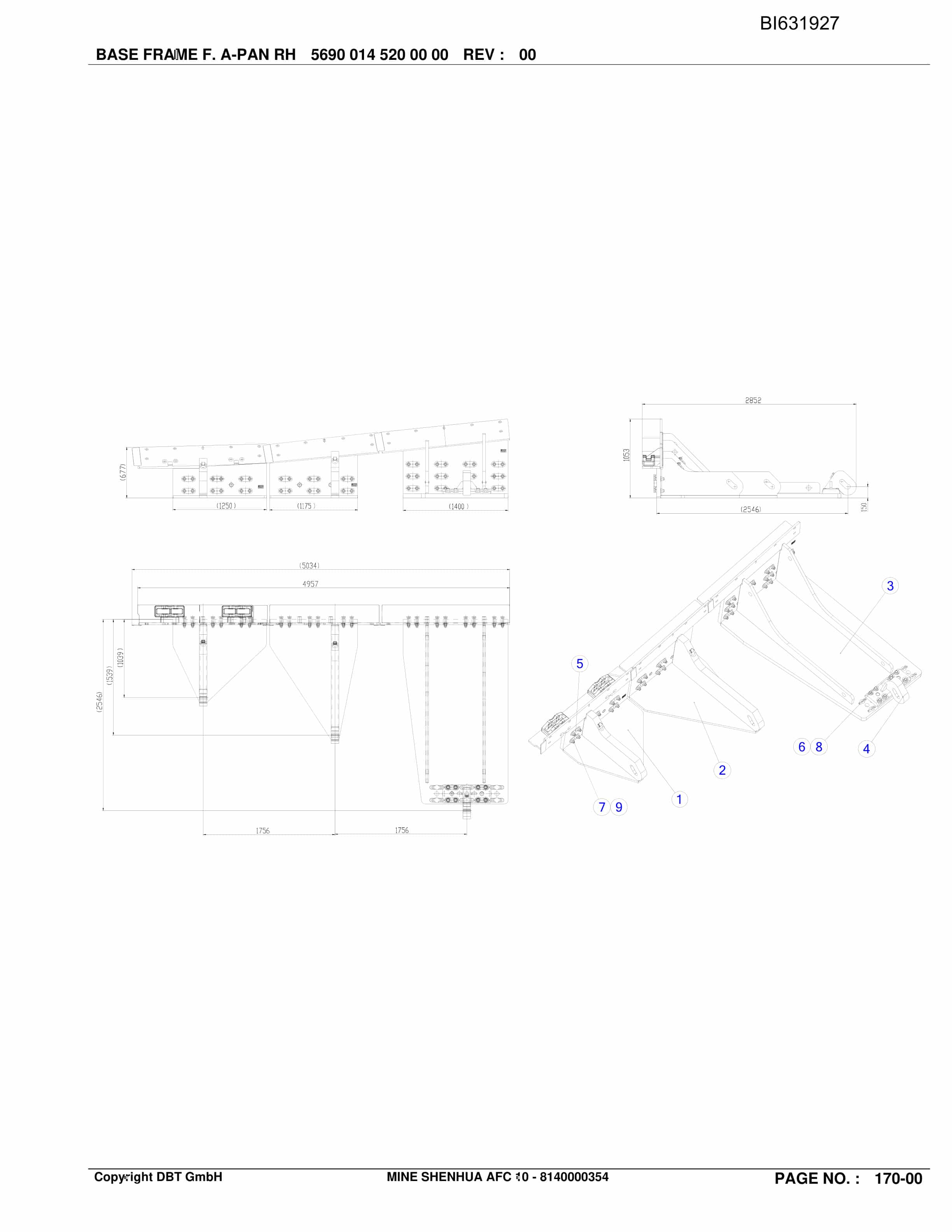 Caterpillar SHENHUA 10, SH-AFC PF 6-1142 Parts Manual BI631927-2