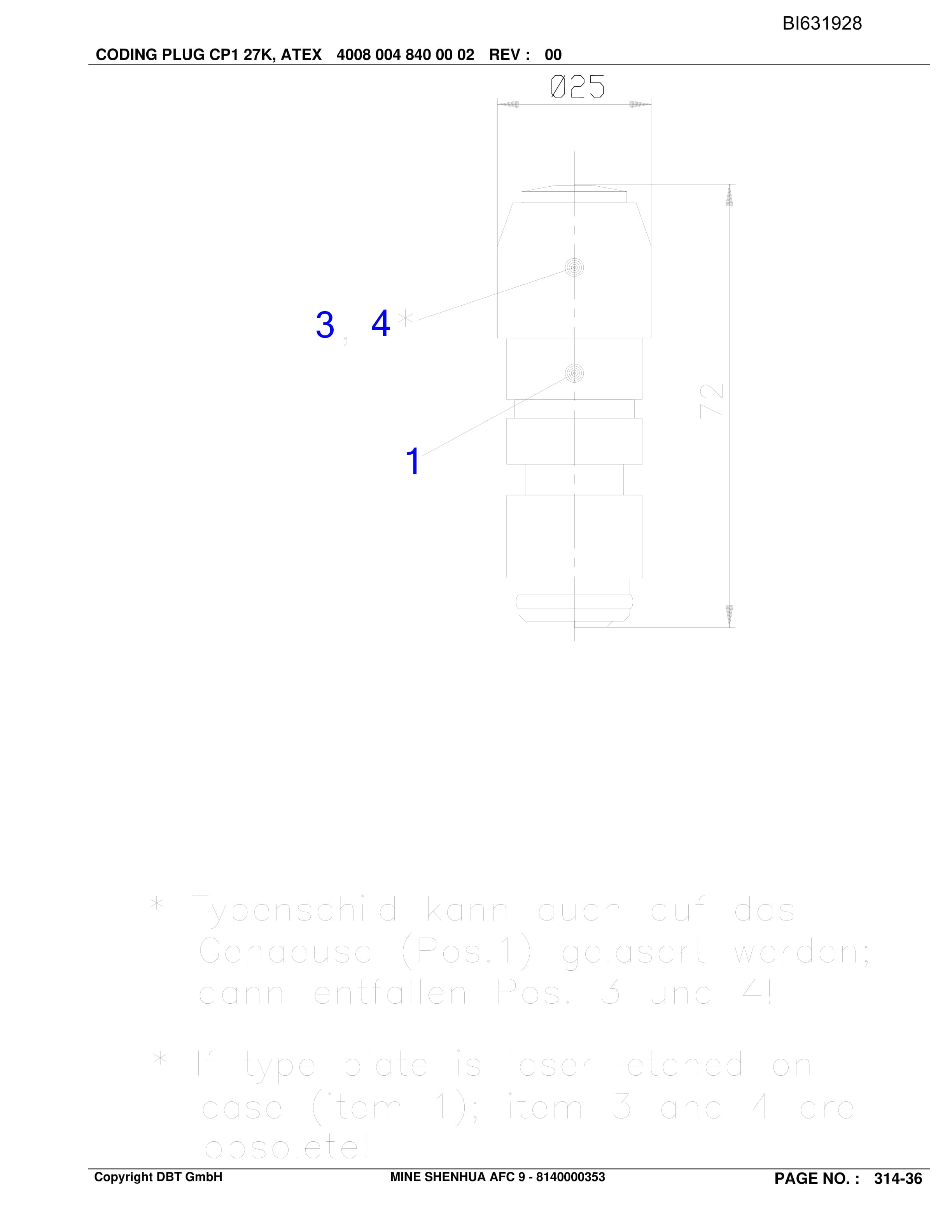 Caterpillar SHENHUA 9, SH-AFC PF6-1342 Parts Manual BI631928-4