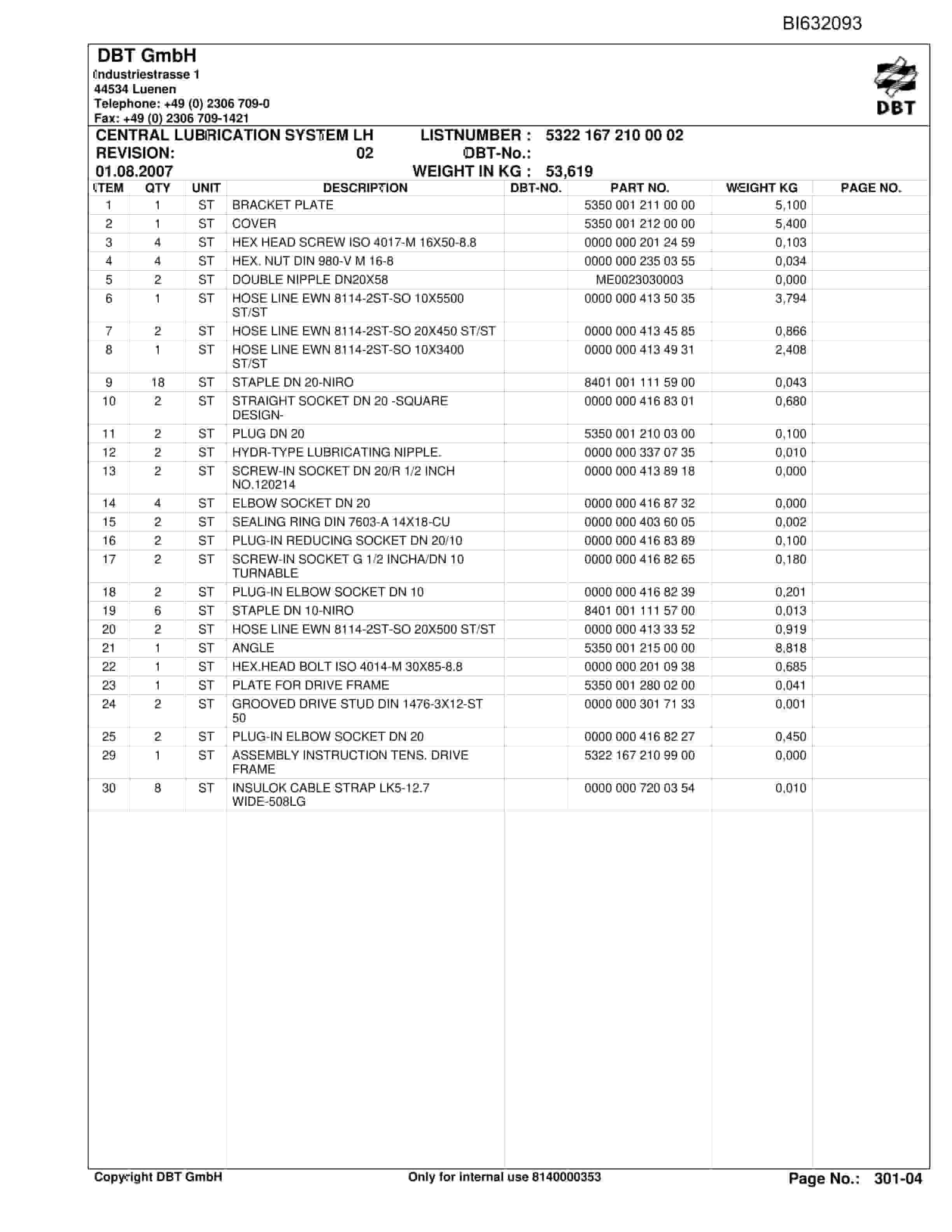 Caterpillar SHENHUA 9, SH-AFC PF6-1342 Parts Manual BI632093-3