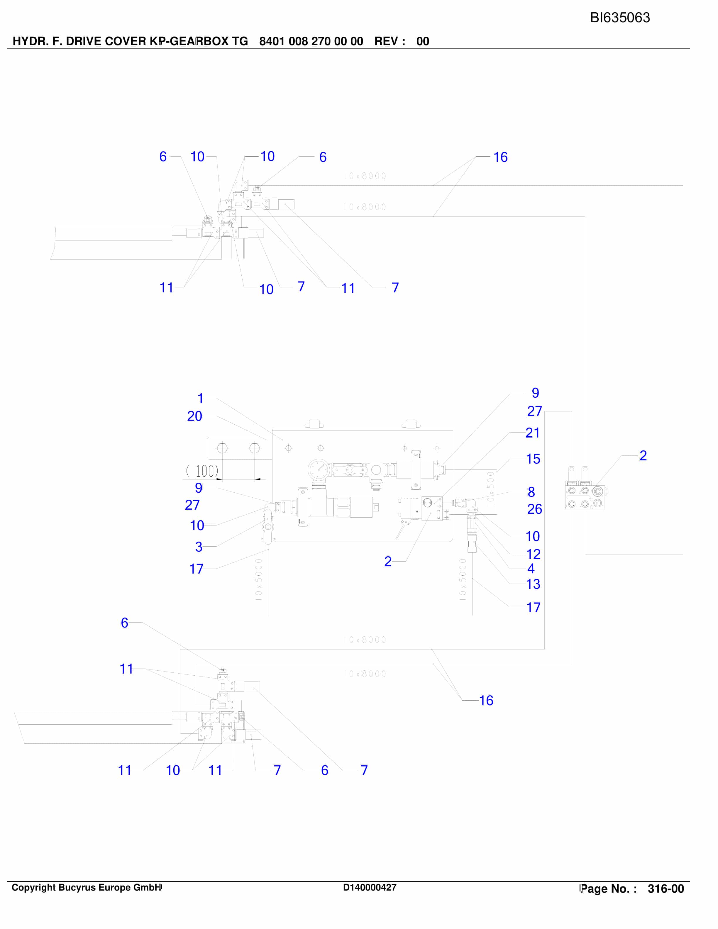 Caterpillar SHENHUA AFC 13, SH-AFC PF 6H-1542 Parts Manual BI635063-4