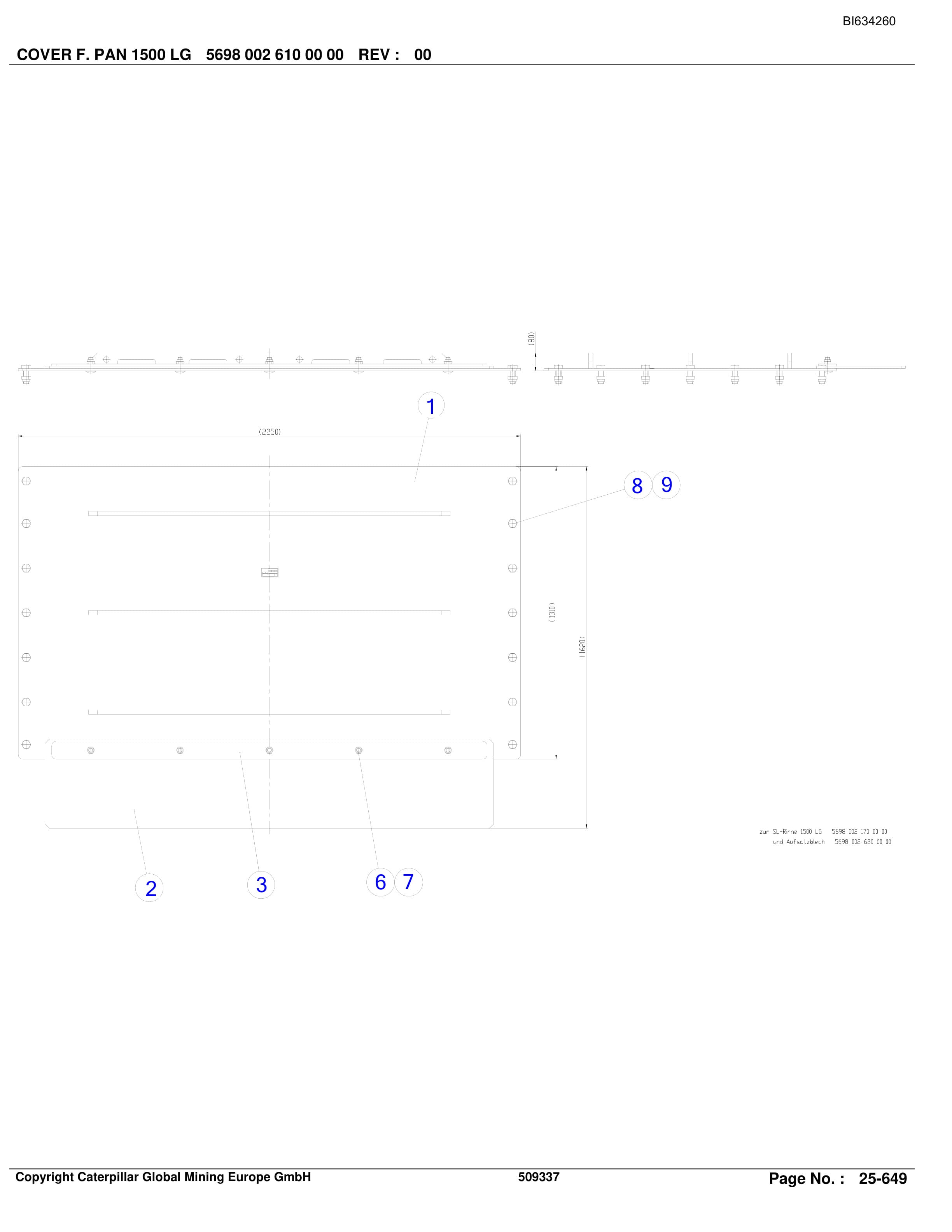 Caterpillar SHENHUA AFC 16, Shearer System Parts Manual BI634260-5