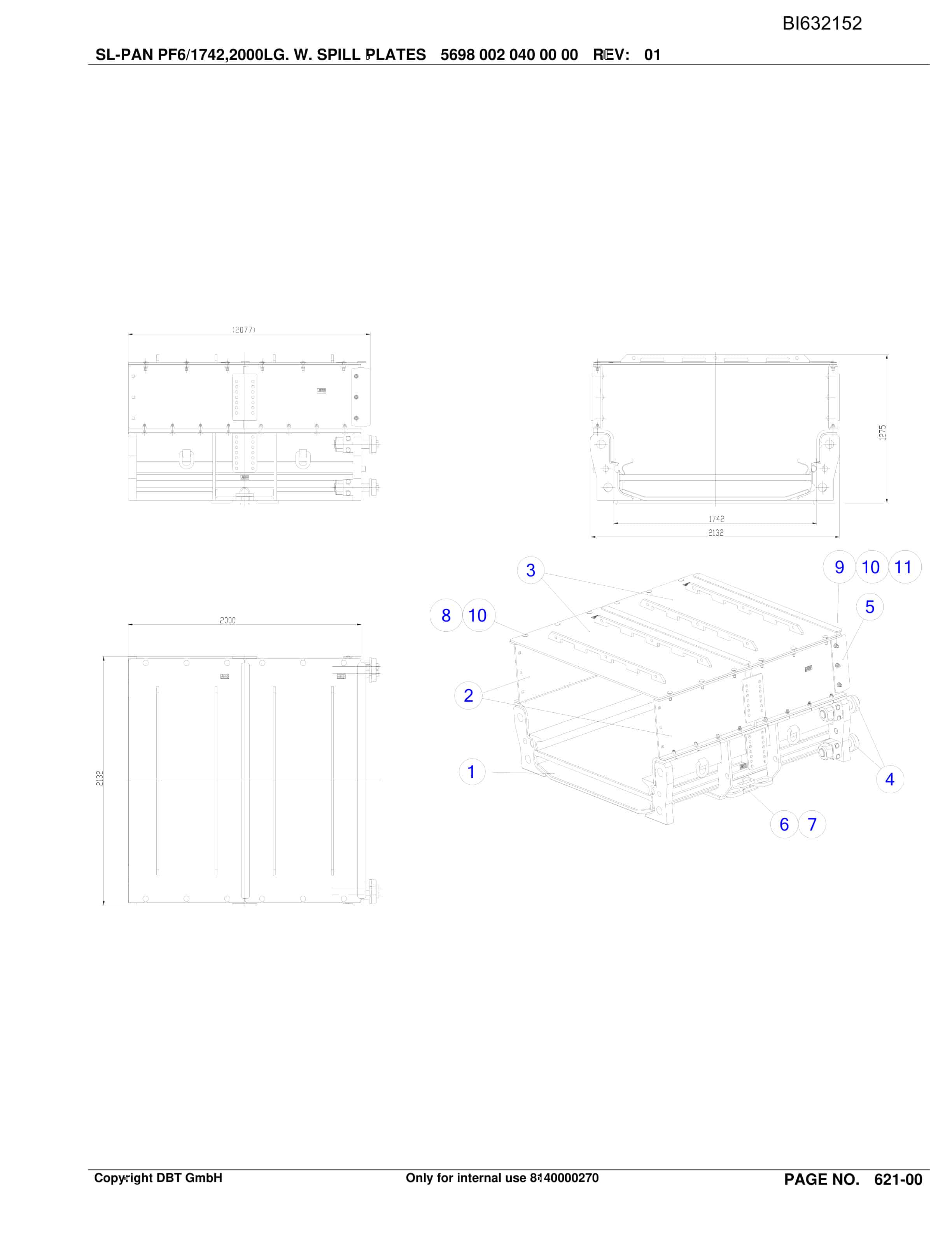 Caterpillar SHENHUA AFC 7 BSL PF 6-1742 Parts Manual BI632152-3
