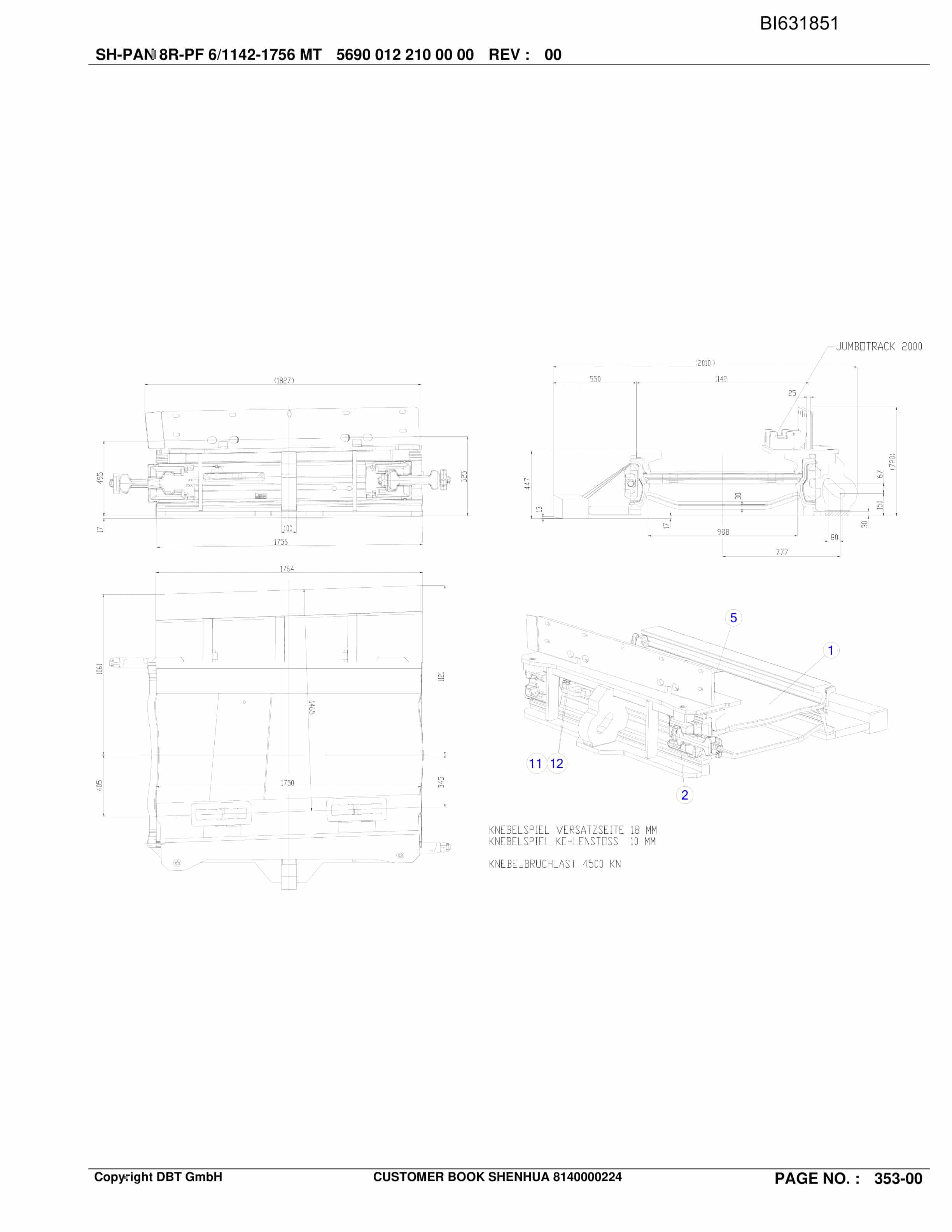 Caterpillar Shenhua, AFC PF 6-1142 Parts Manual BI631851-4