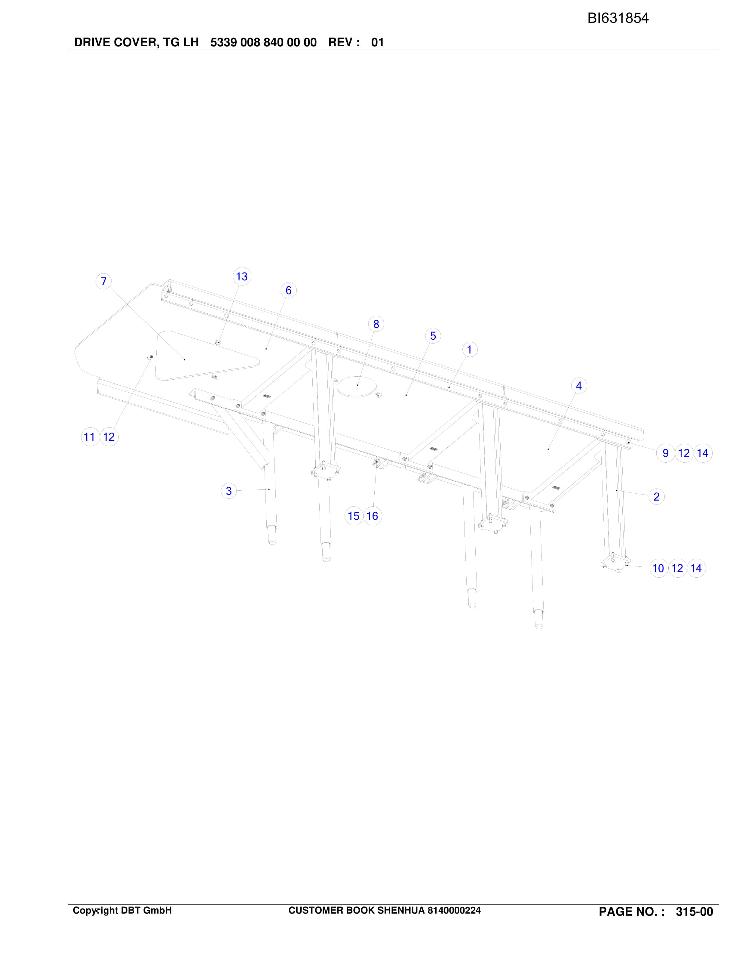 Caterpillar Shenhua, AFC PF 6-1142 Parts Manual BI631854-3