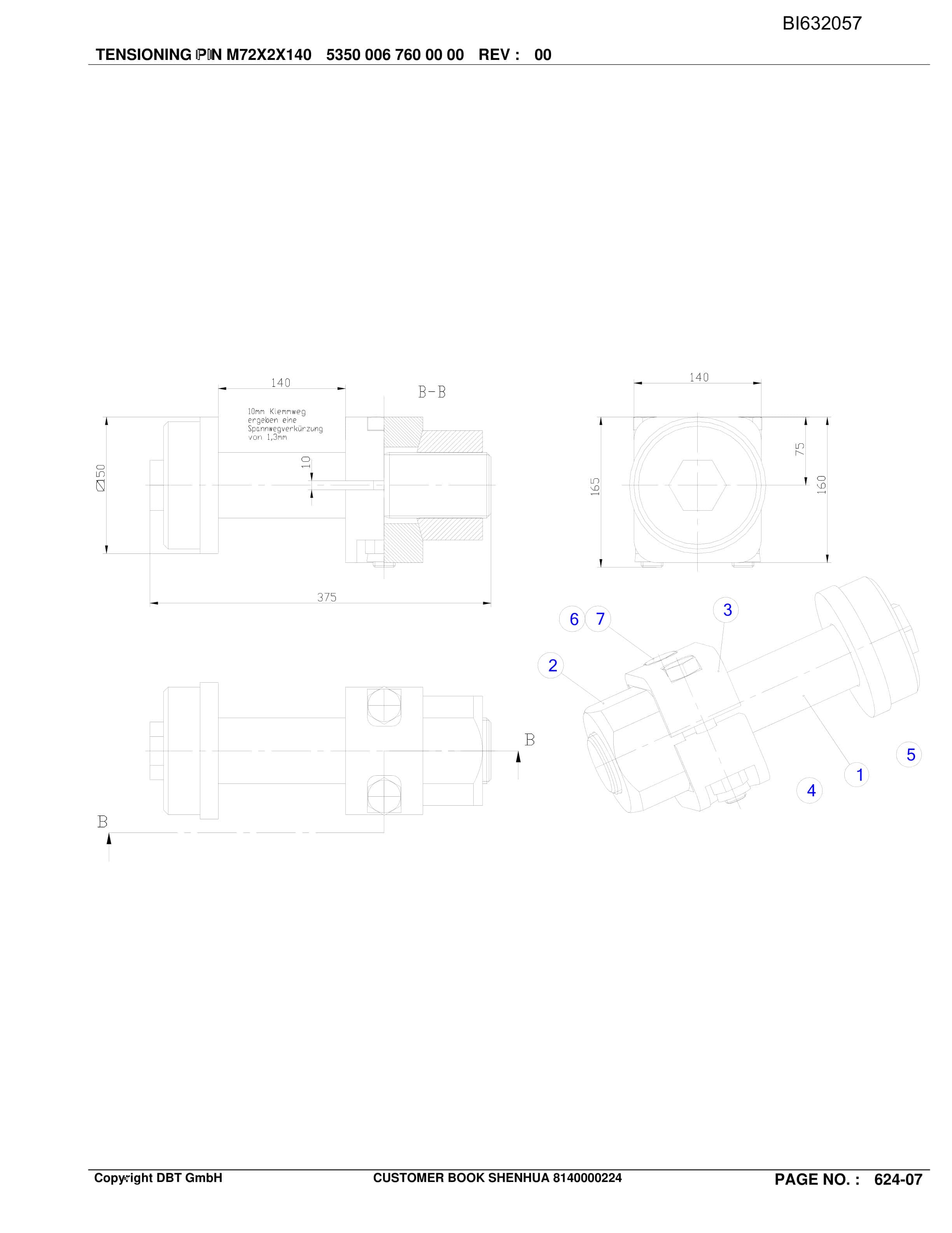 Caterpillar SHENHUA BSL PF 6-1542 Parts Manual BI632057-3