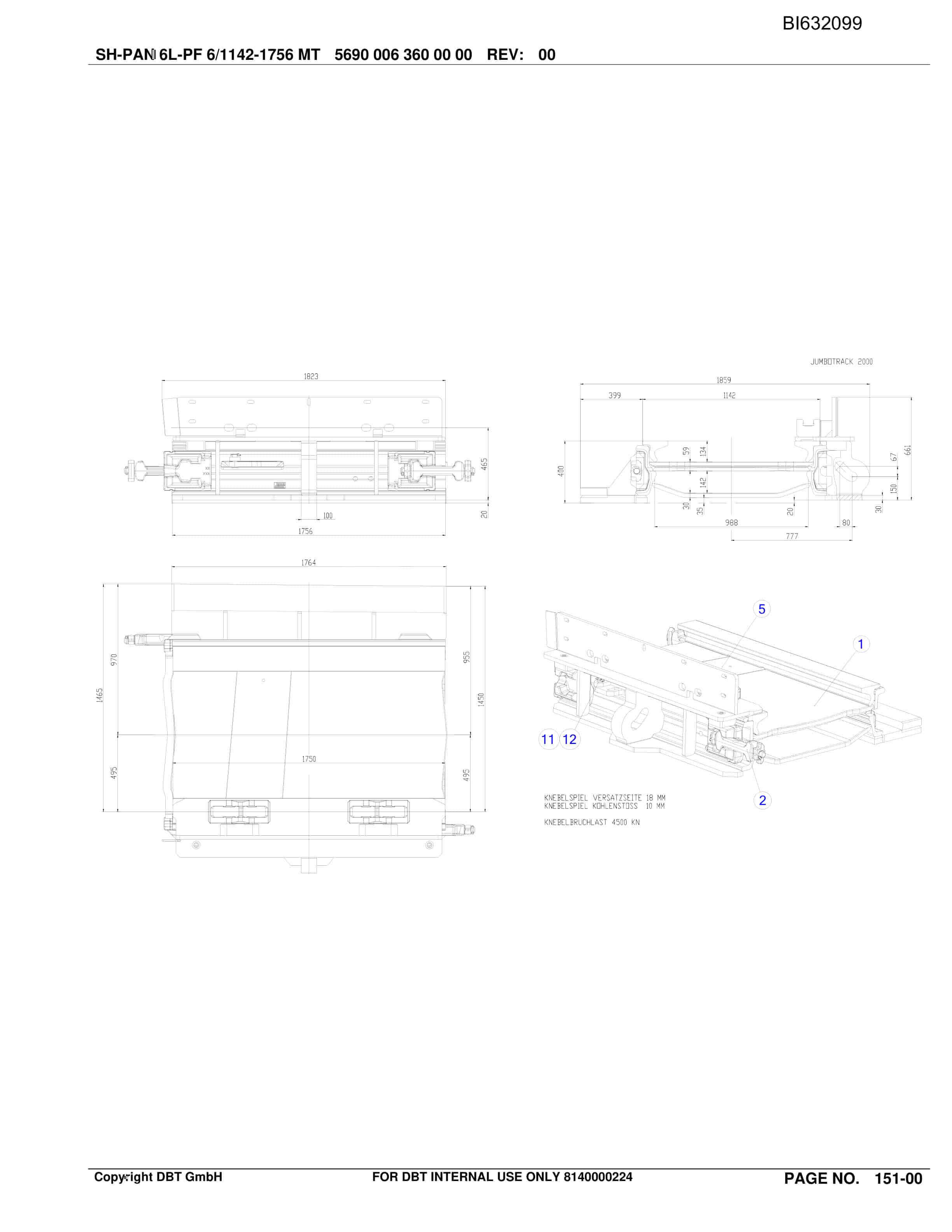 Caterpillar SHENHUA SH-AFC PF 6-1142 Parts Manual BI632099-2