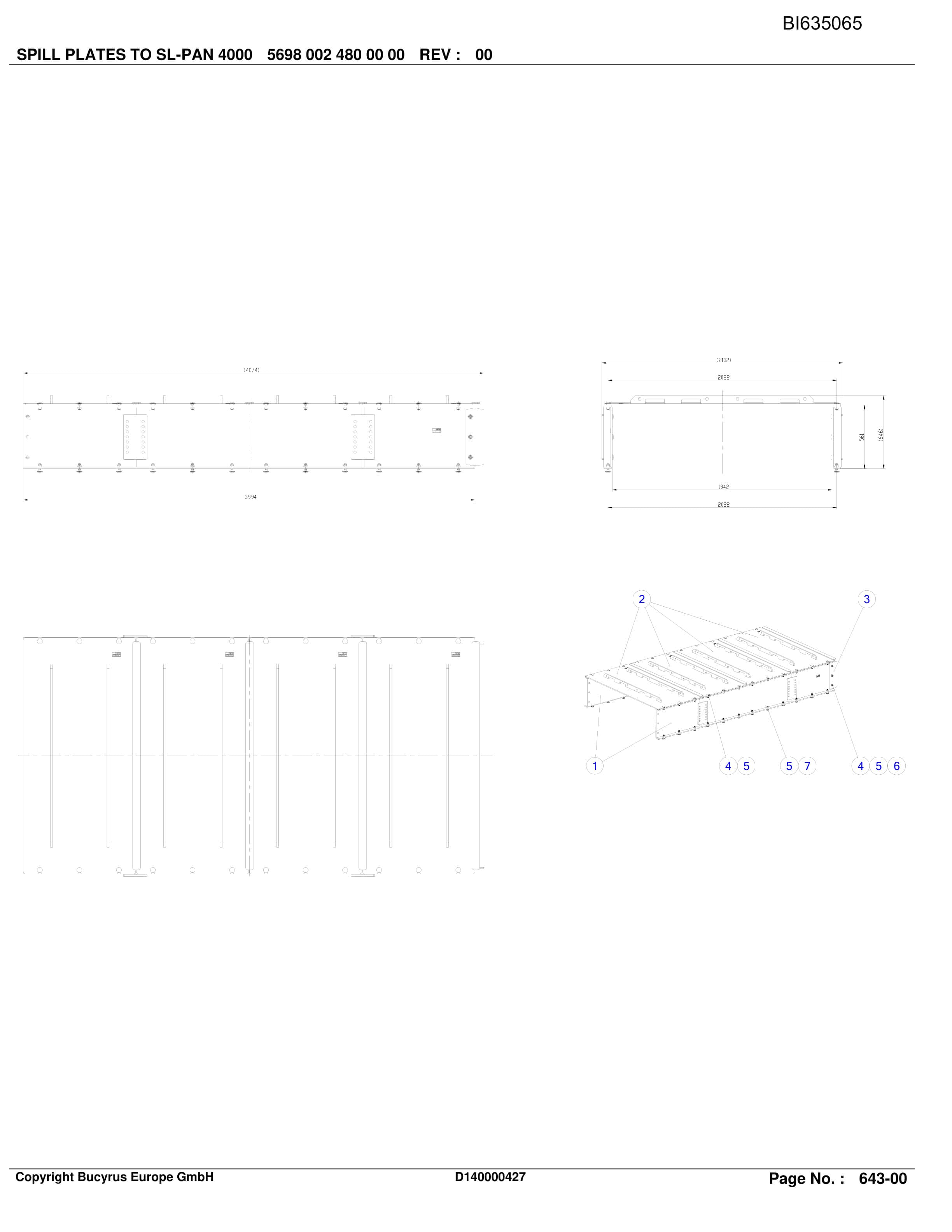 Caterpillar SHENHUA13, BSL PF 6-1742 Parts Manual BI635065-2
