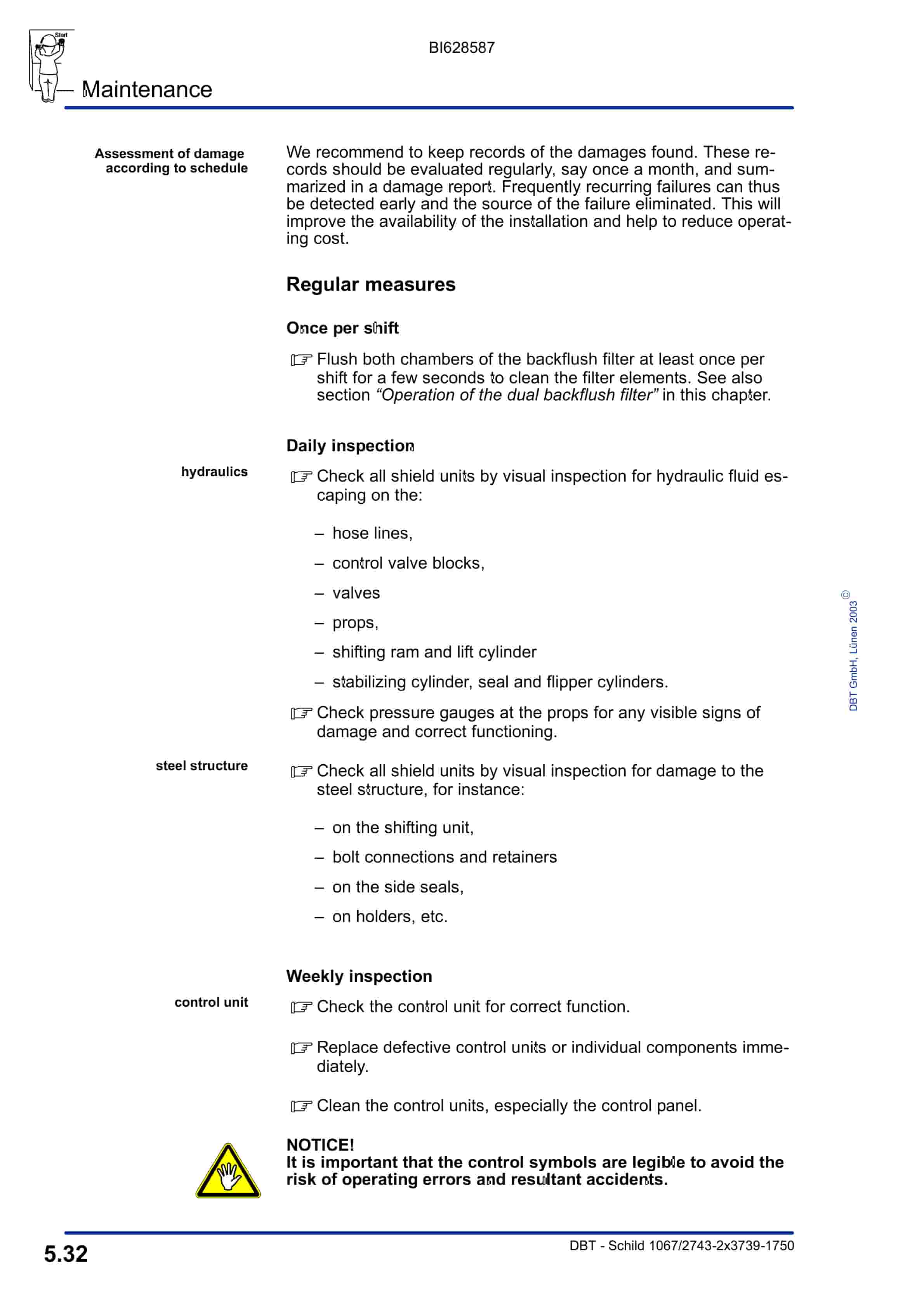 Caterpillar Shield Operation And Maintenance Manual BI628587-3
