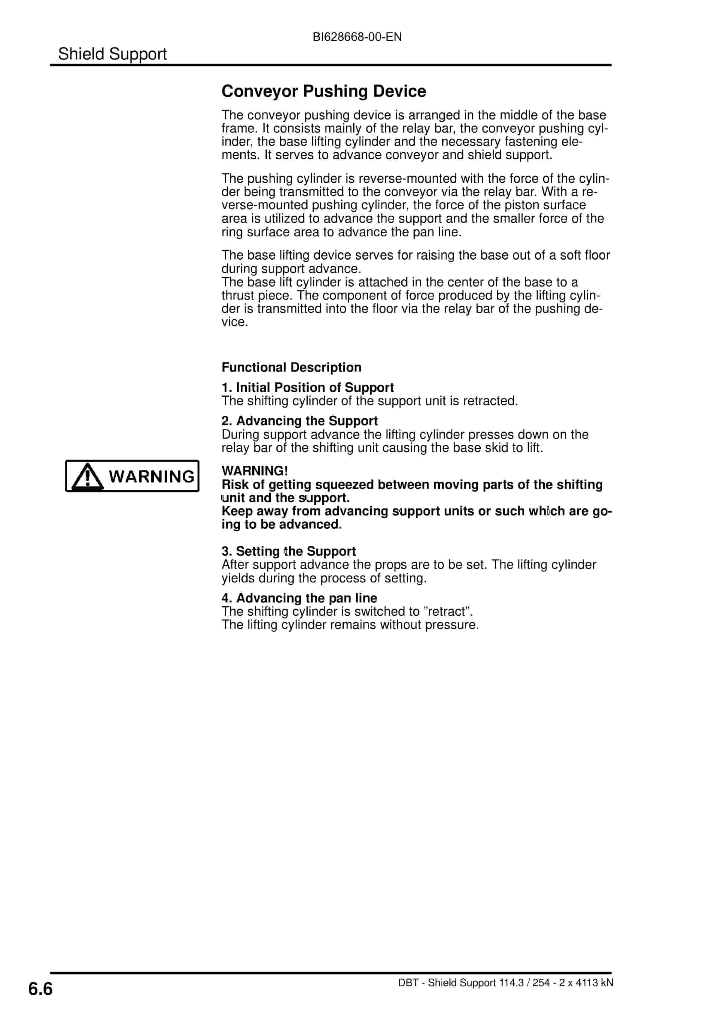 Caterpillar Shield Support Operation And Maintenance Manual BI628668-4